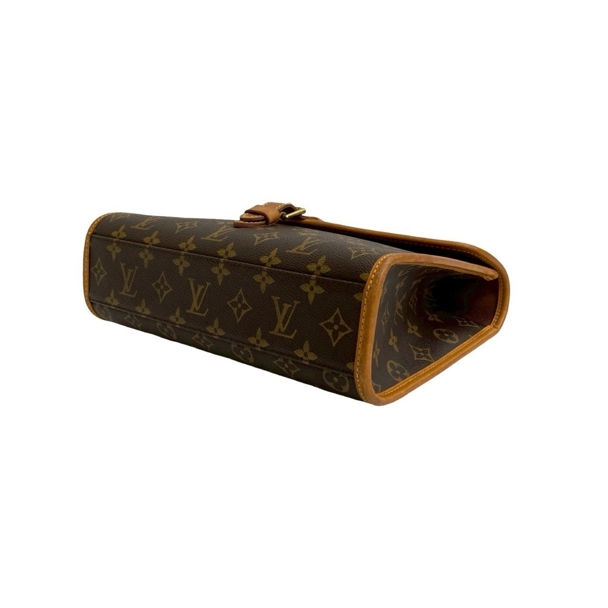 Louis Vuitton Brown Leather Pvc Handbag Shoulder Bag (Pre-Owned)