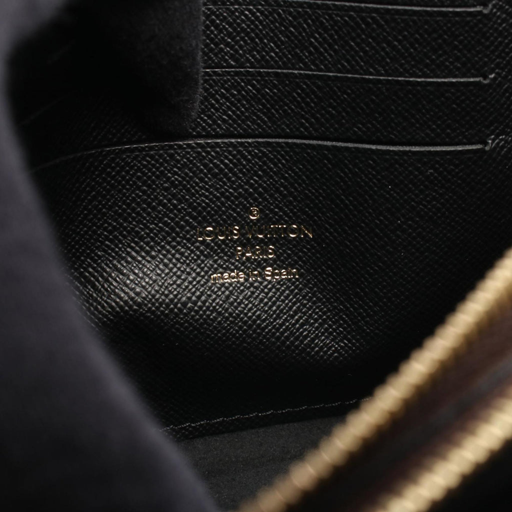 Louis Vuitton Beige Brown Monogram Coated Canvas Leather Pochette Shoulder Bag (Pre-Owned)