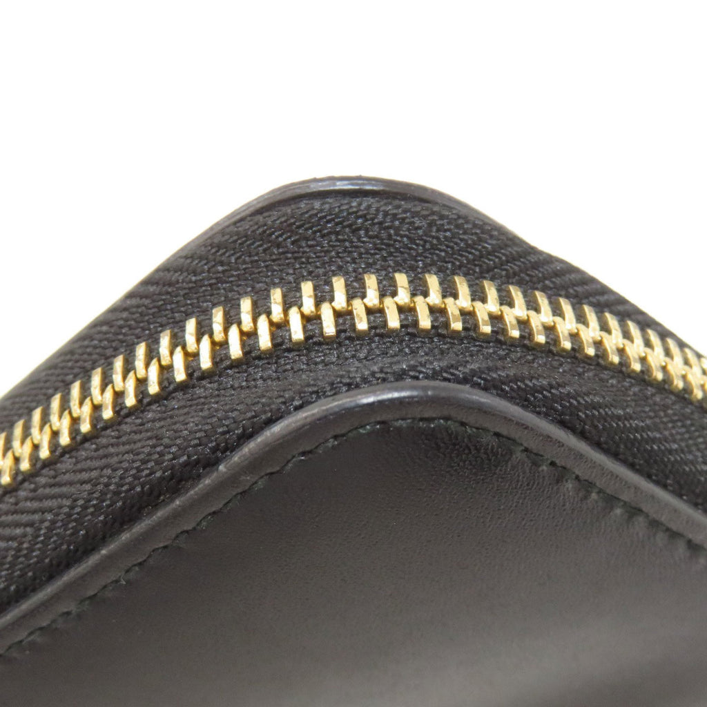 Salvatore Ferragamo Black Leather Long Wallet (Bi-Fold) (Pre-Owned)