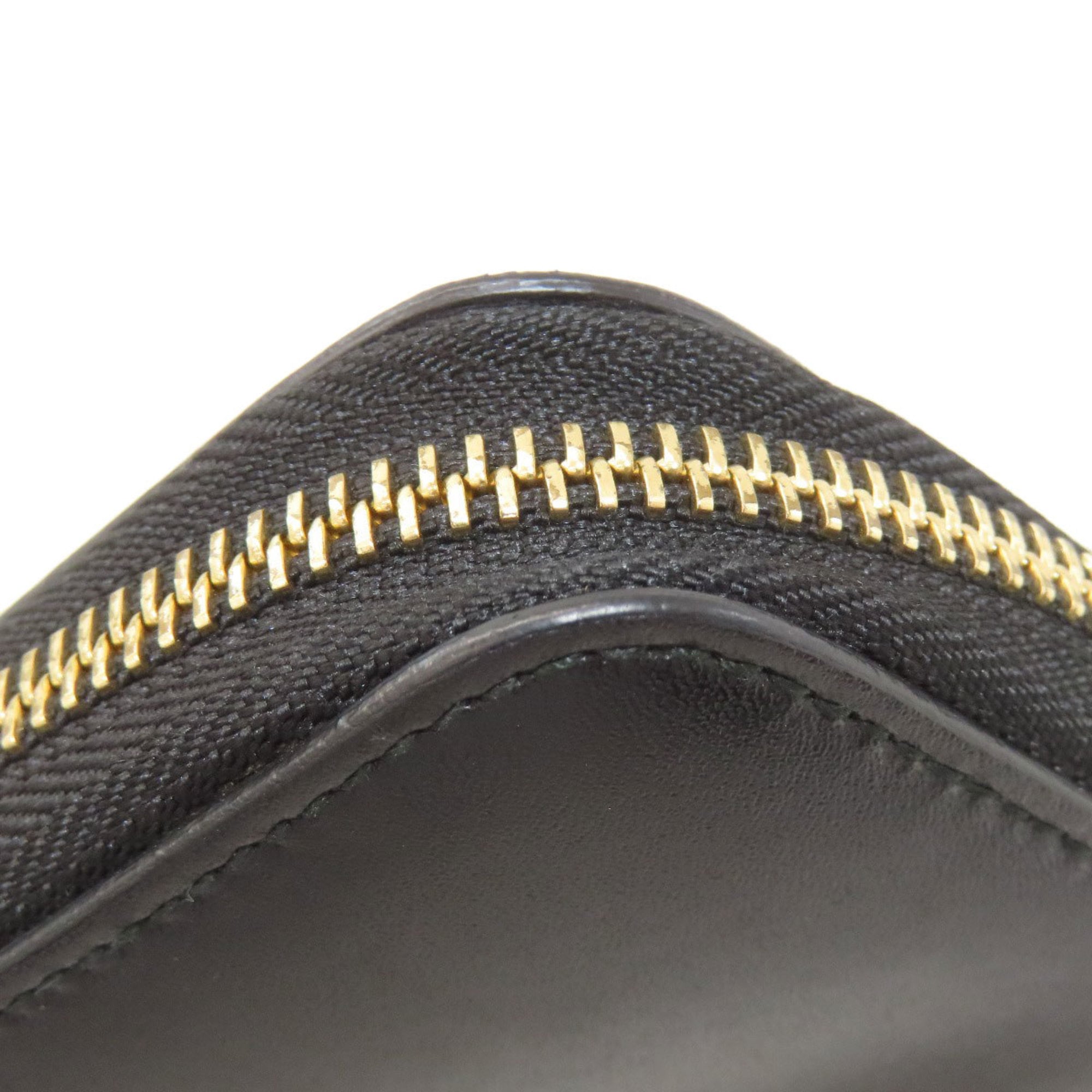 Salvatore Ferragamo Black Leather Long Wallet (Bi-Fold) (Pre-Owned)