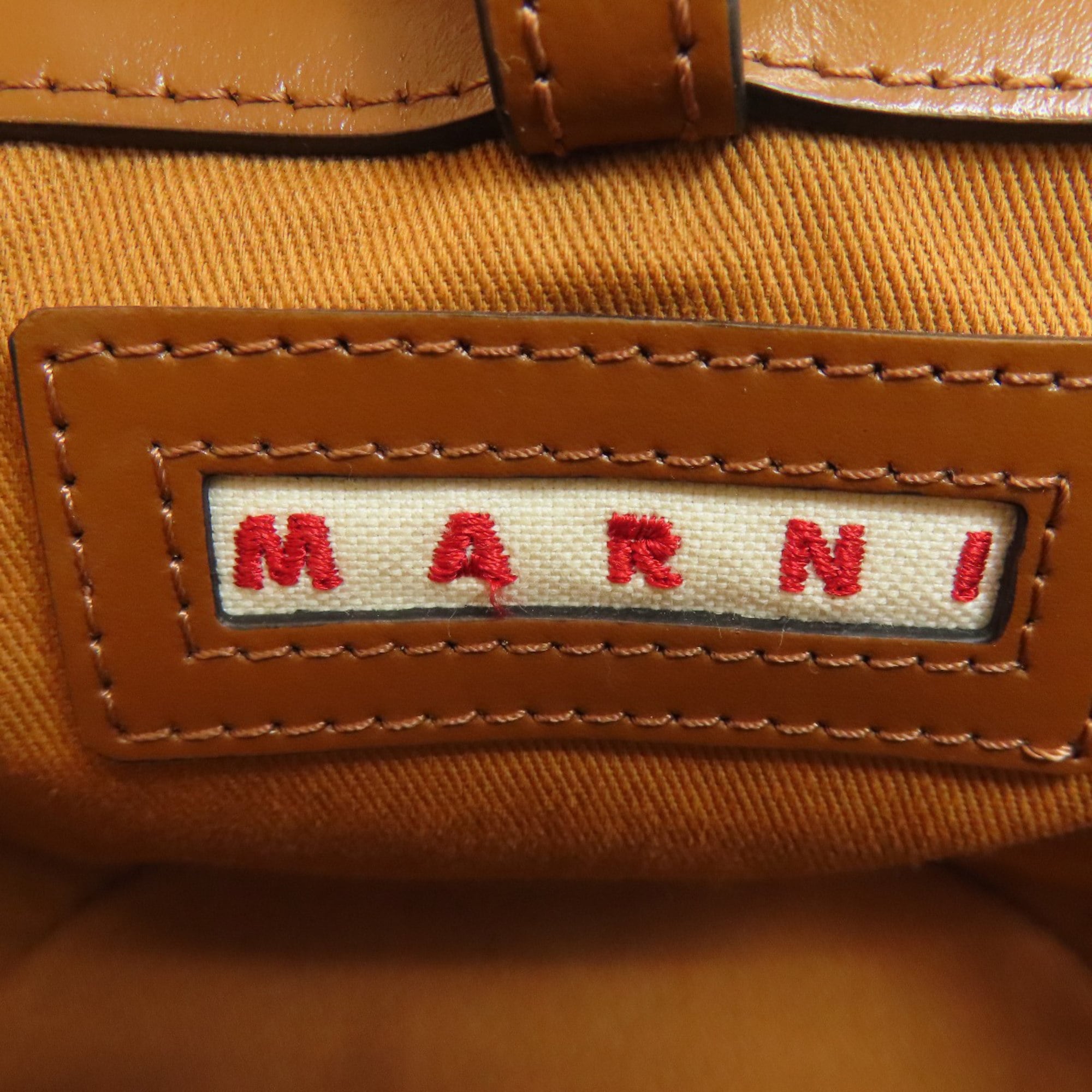Marni Brown Leather Shoulder Bag (Pre-Owned)