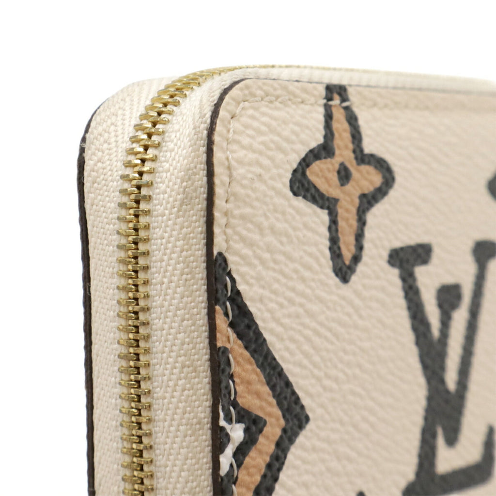 Louis Vuitton Cream Leopard Monogram Canvas Coin Purse/Coin Case (Pre-Owned)