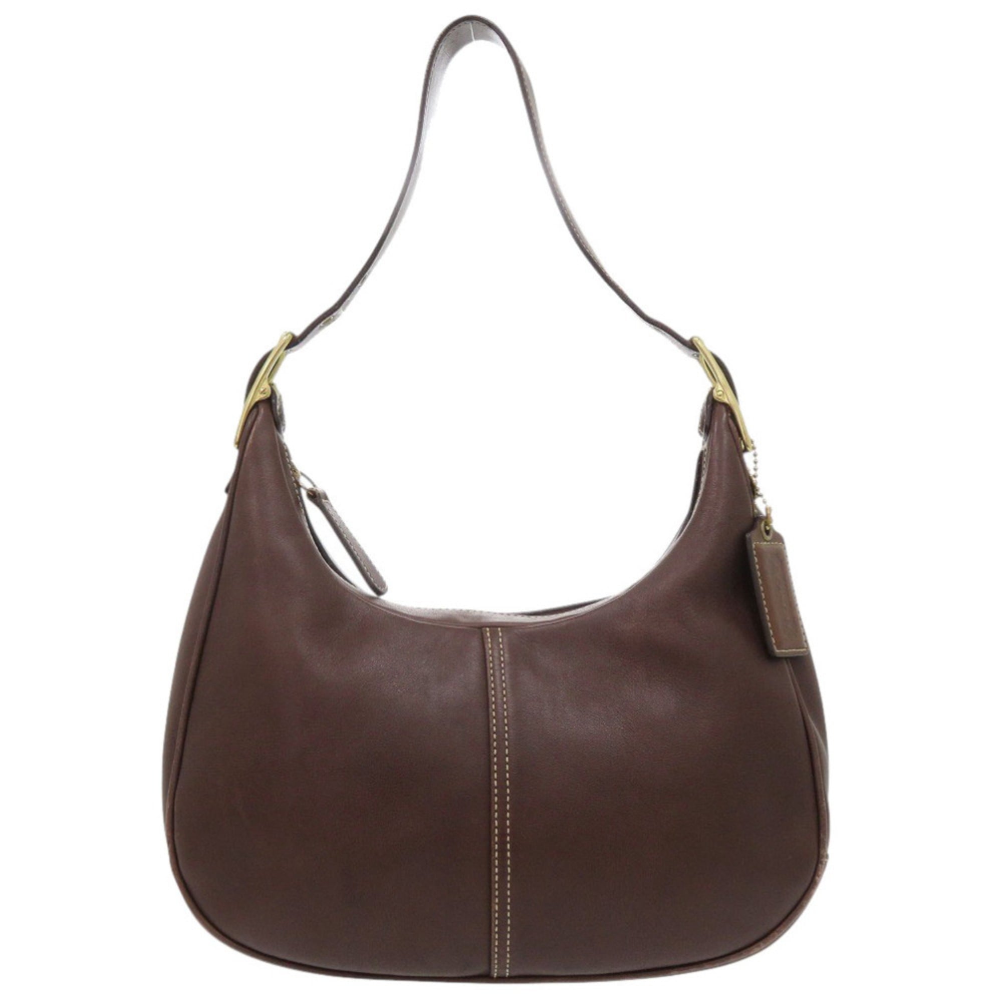 Coach Brown Leather Shoulder Bag (Pre-Owned)