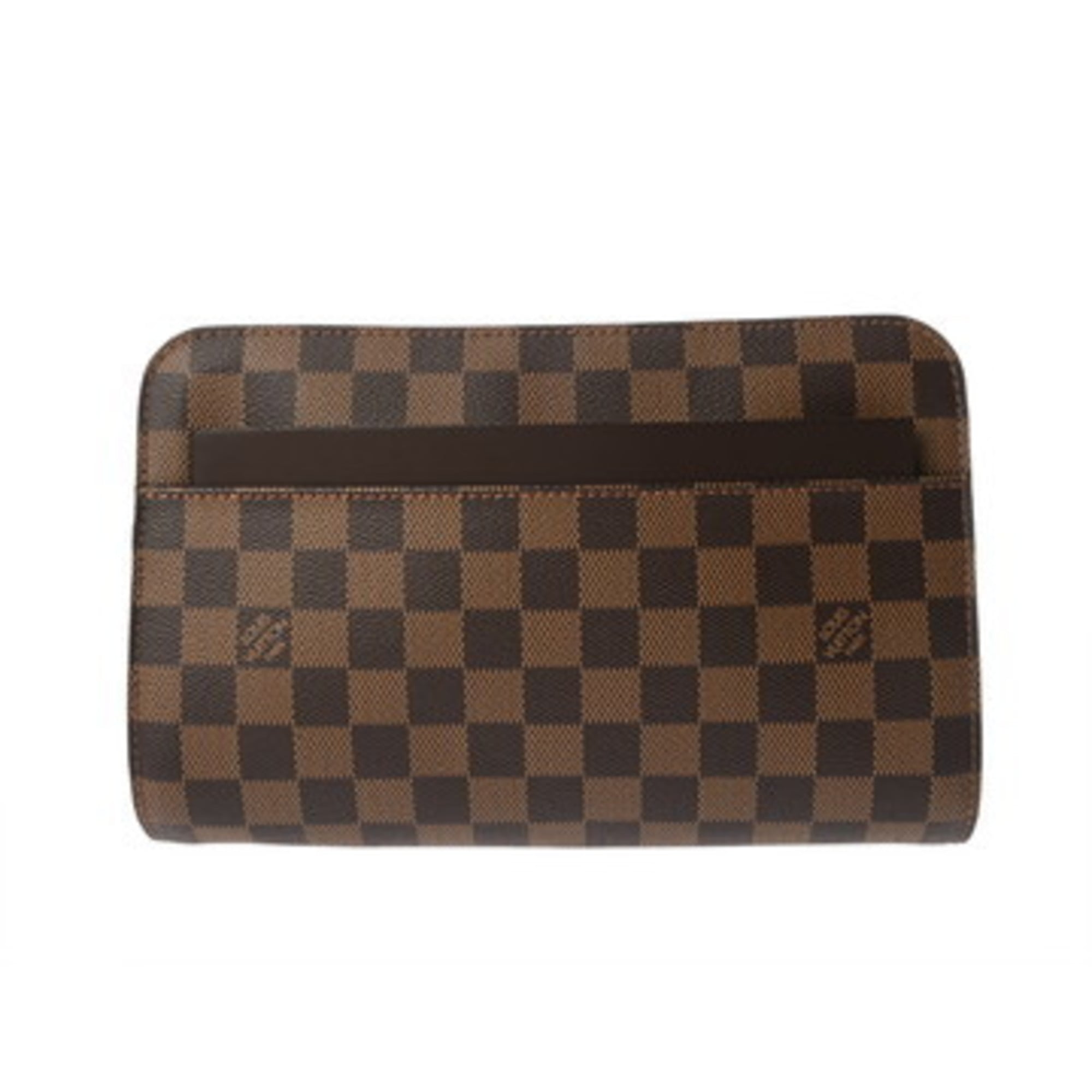Louis Vuitton Brown Damier Canvas Clutch Bag (Pre-Owned)