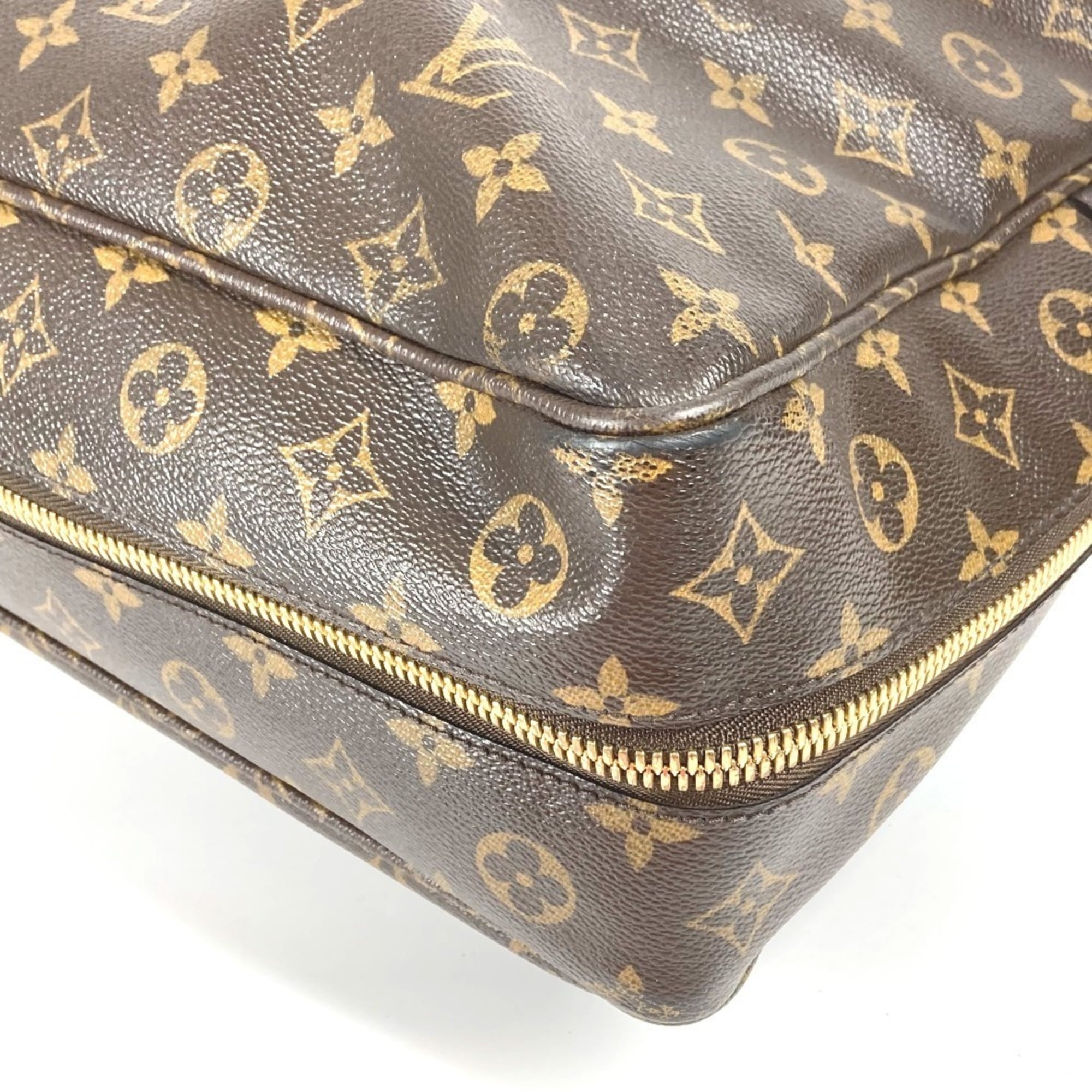 Louis Vuitton Brown Lv Charcoal Monogram Monogram Boston Bag Handbag (Pre-Owned)