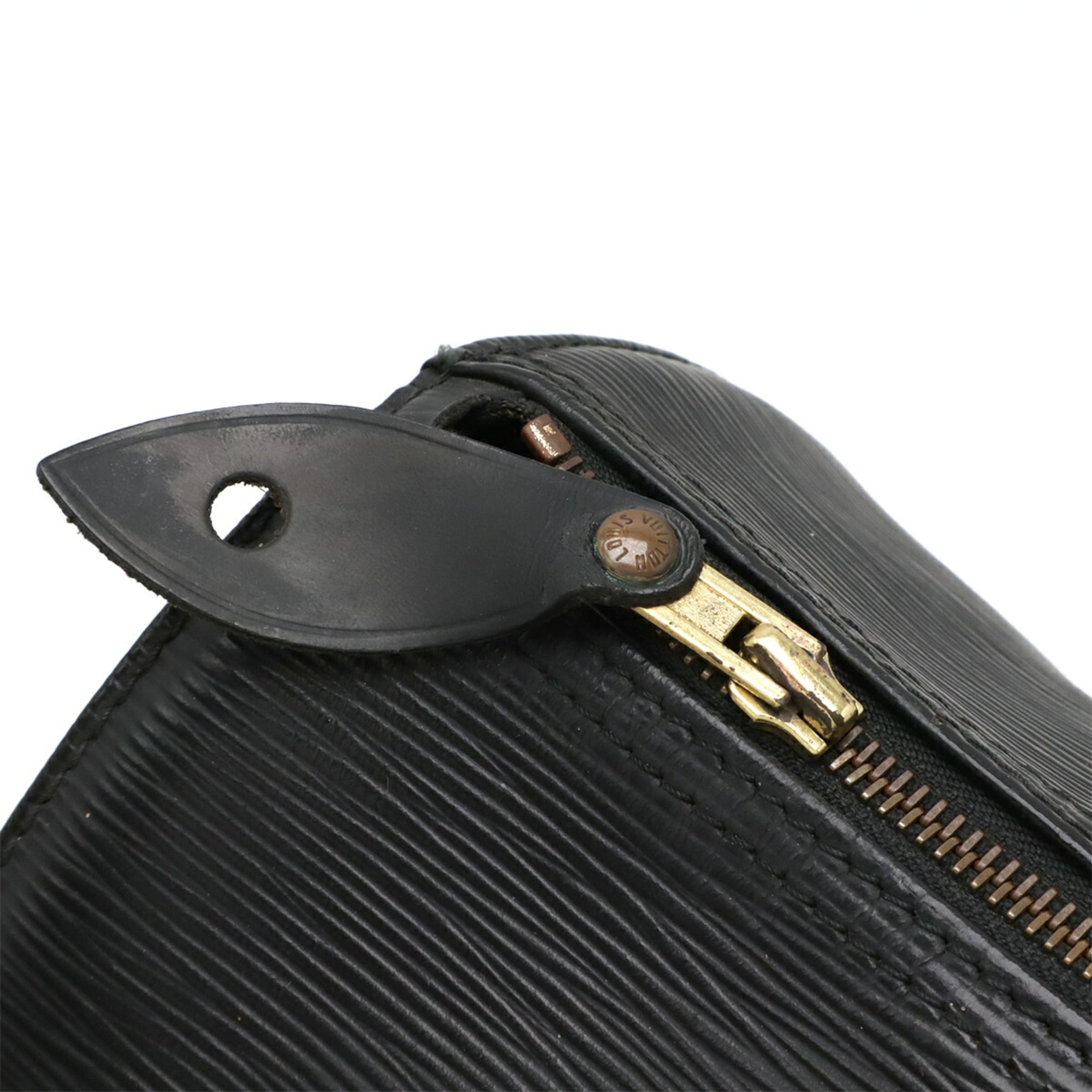 Louis Vuitton Epi Black Noir Epi Leather Handbag (Pre-Owned)