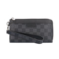Louis Vuitton Black Gray Damier Graphite Long Wallet (Bi-Fold) (Pre-Owned)