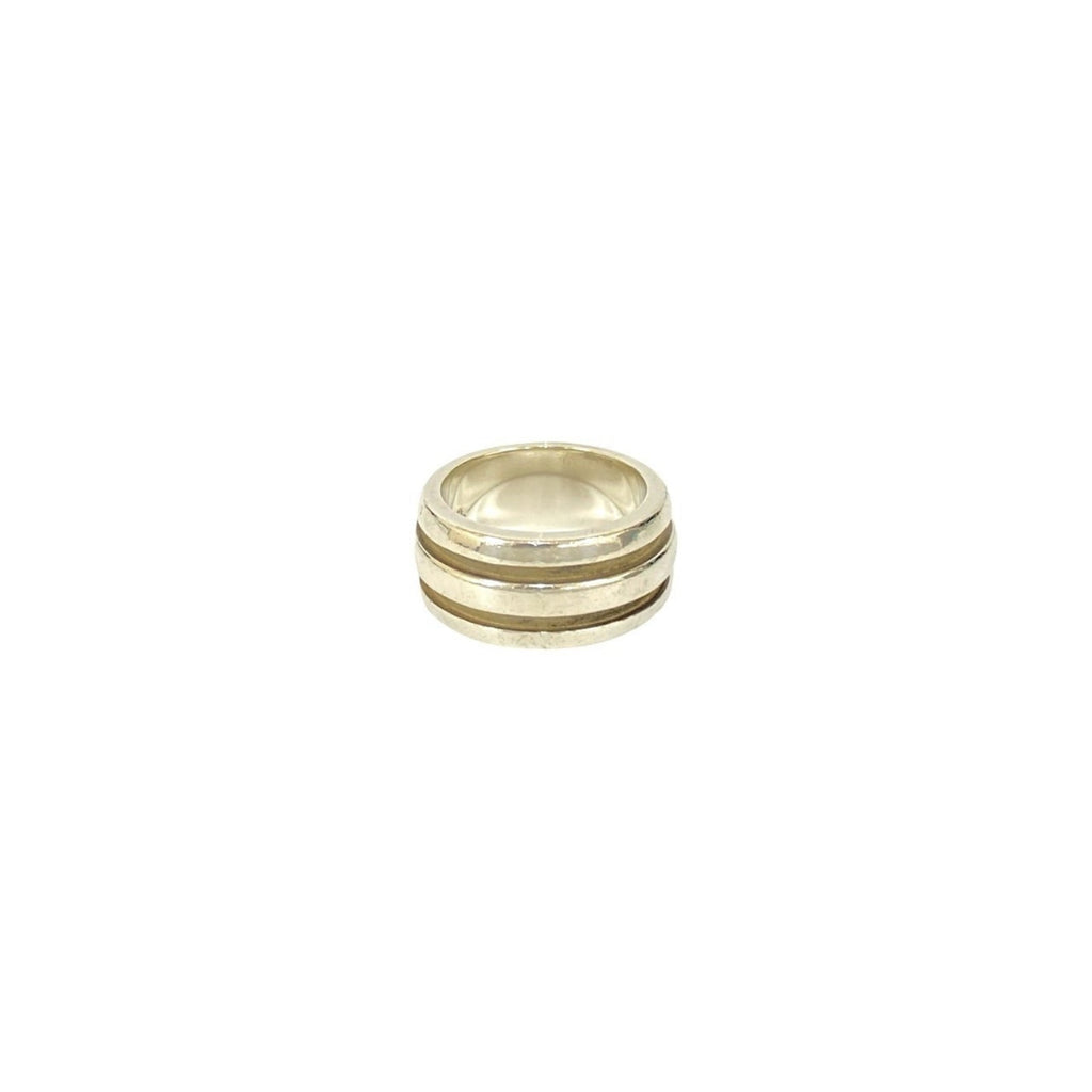 Tiffany Silver Silver 950 Band Ring (Pre-Owned)