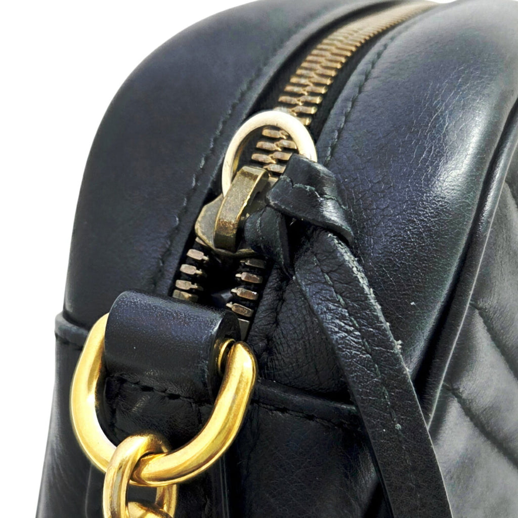 Gucci Black Leather Shoulder Bag (Pre-Owned)