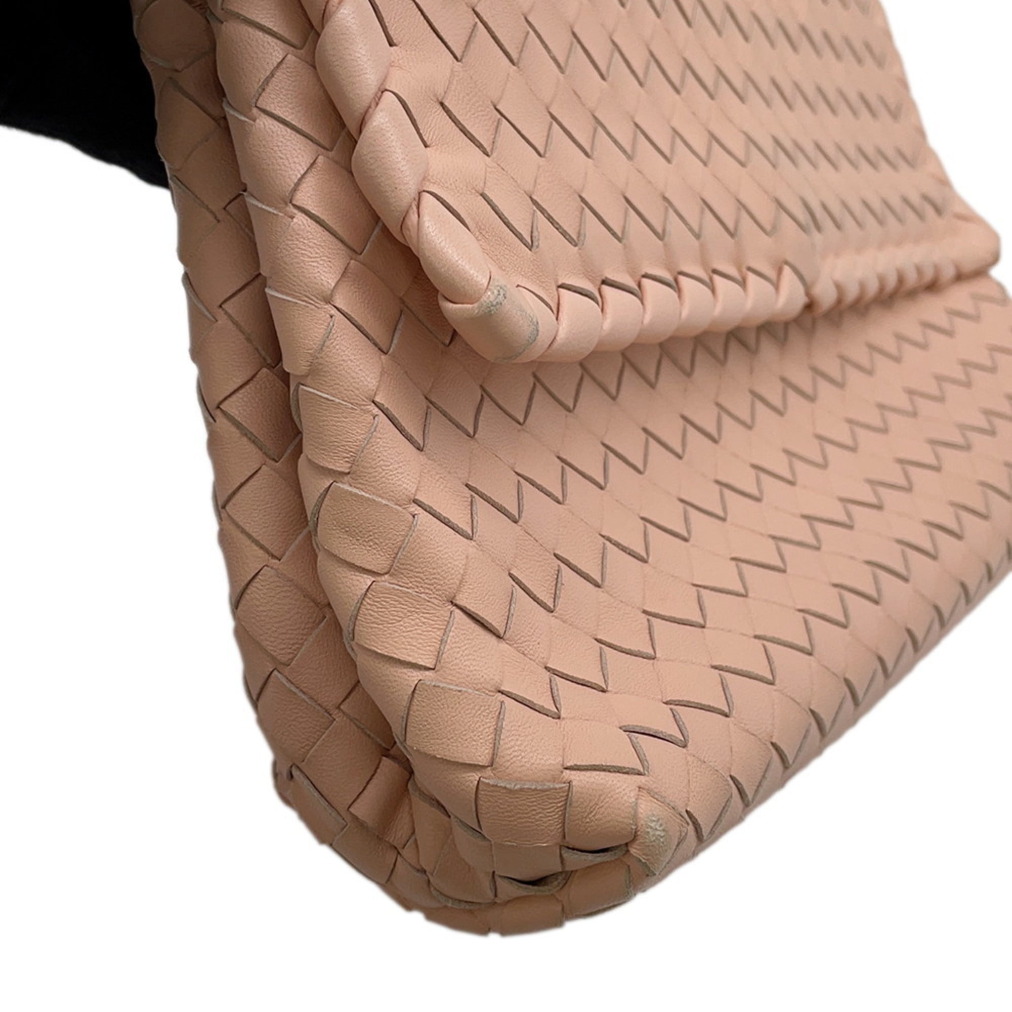 Bottega Veneta Intrecciato Pink Intrecciato Handbag (Pre-Owned)