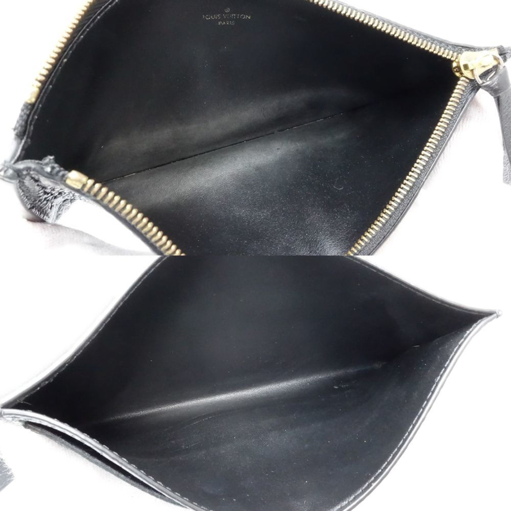 Louis Vuitton Noir Monogram Empreinte Chain/Shoulder Wallet (Pre-Owned)