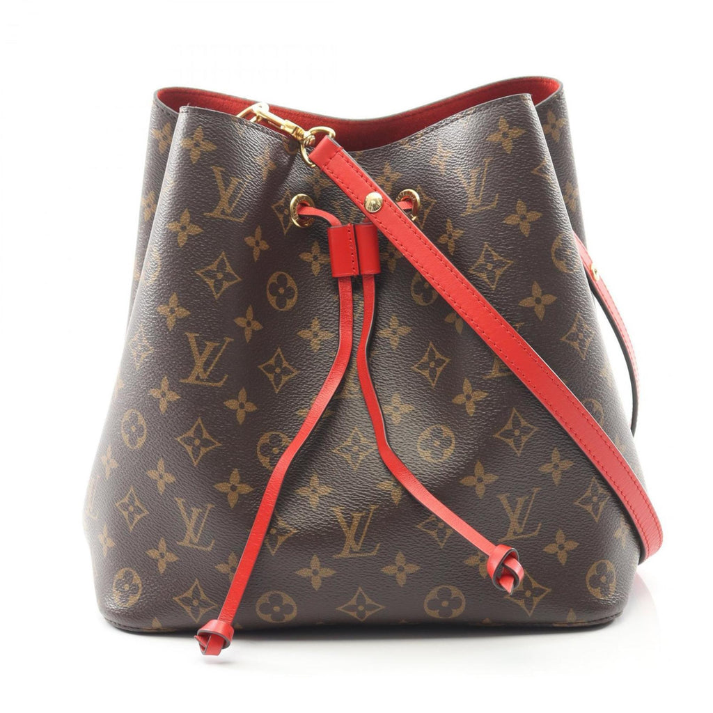 Louis Vuitton Brown Coquelicots Red Color Coated Canvas Monogram Pvc Leather Shoulder Bag (Pre-Owned)