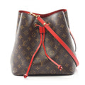 Louis Vuitton Brown Coquelicots Red Color Coated Canvas Monogram Pvc Leather Shoulder Bag (Pre-Owned)