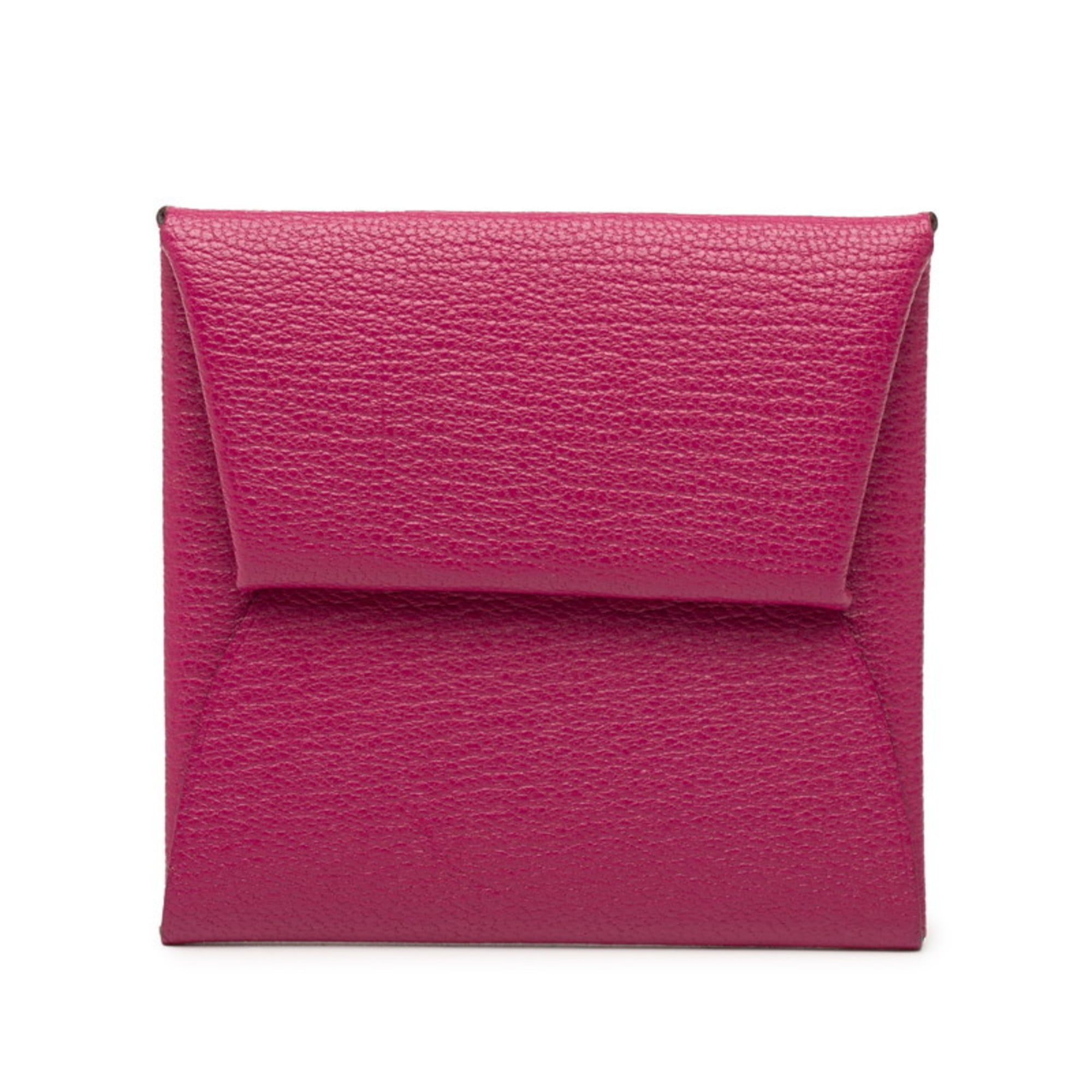 Hermes Rose Purple Chevre Leather Coin Purse/Coin Case (Pre-Owned)