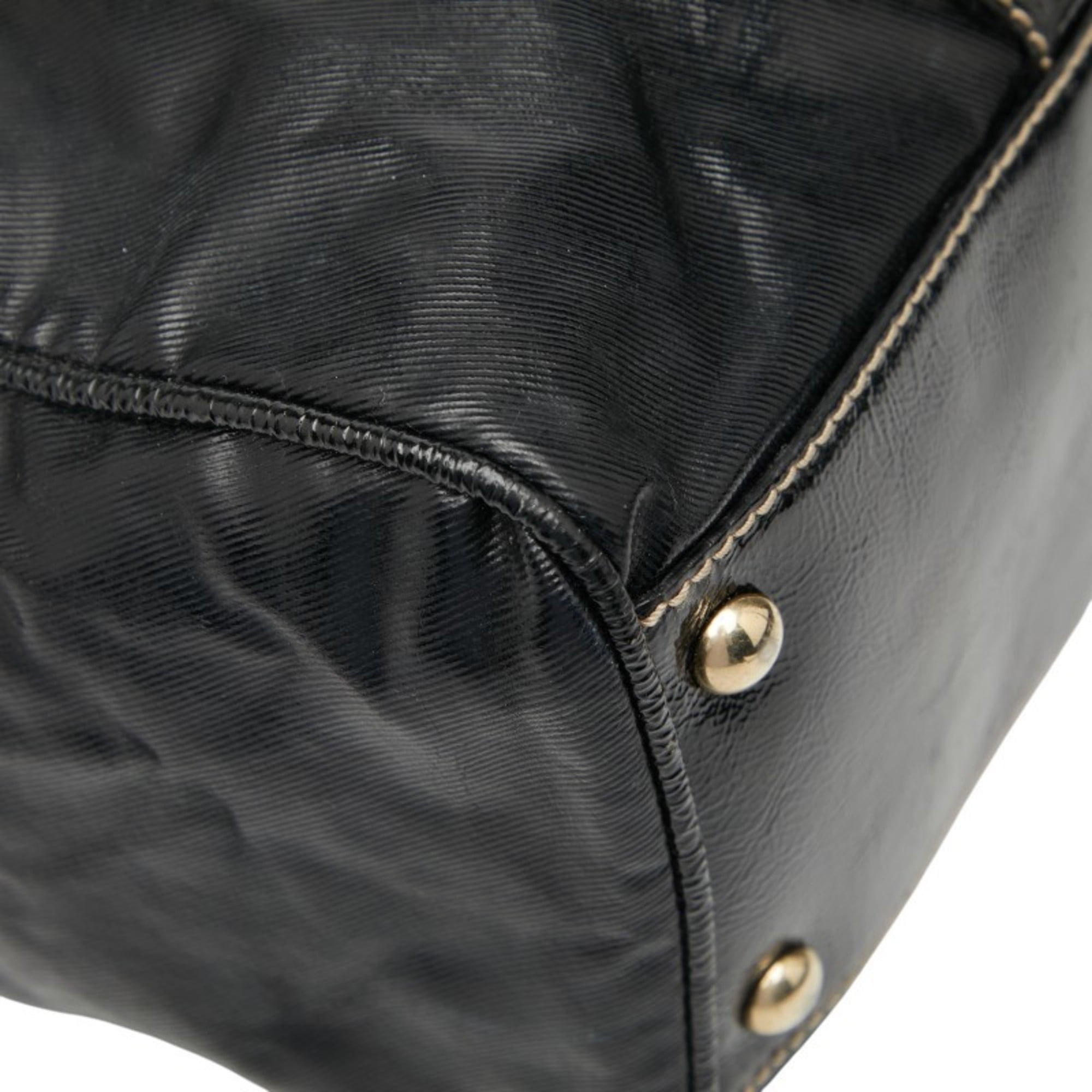Gucci Black Leather Tote Bag (Pre-Owned)