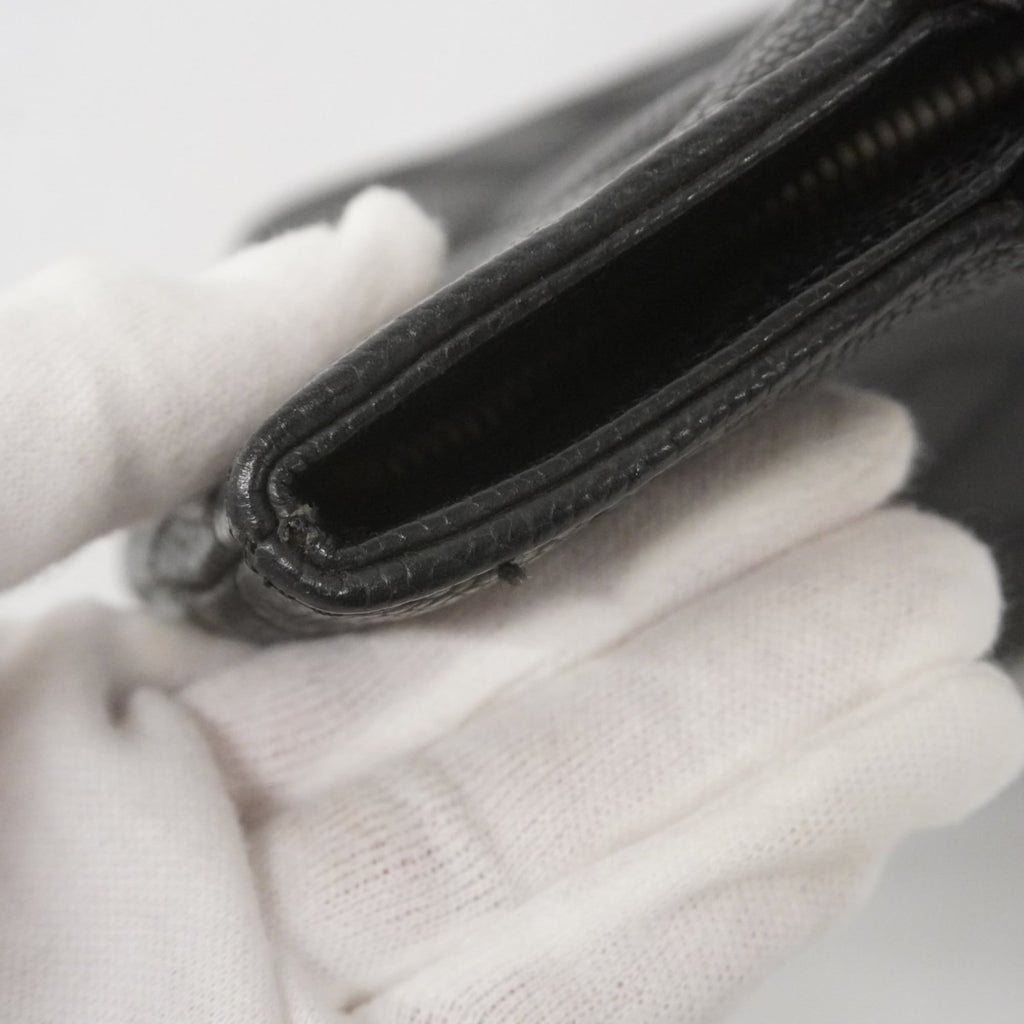 Chanel Black Grained Calfskin Shoulder Bag (Pre-Owned)