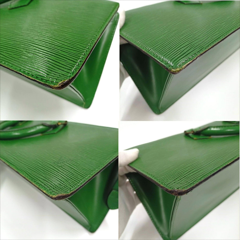 Louis Vuitton Borneo Green Green Epi Leather Handbag (Pre-Owned)