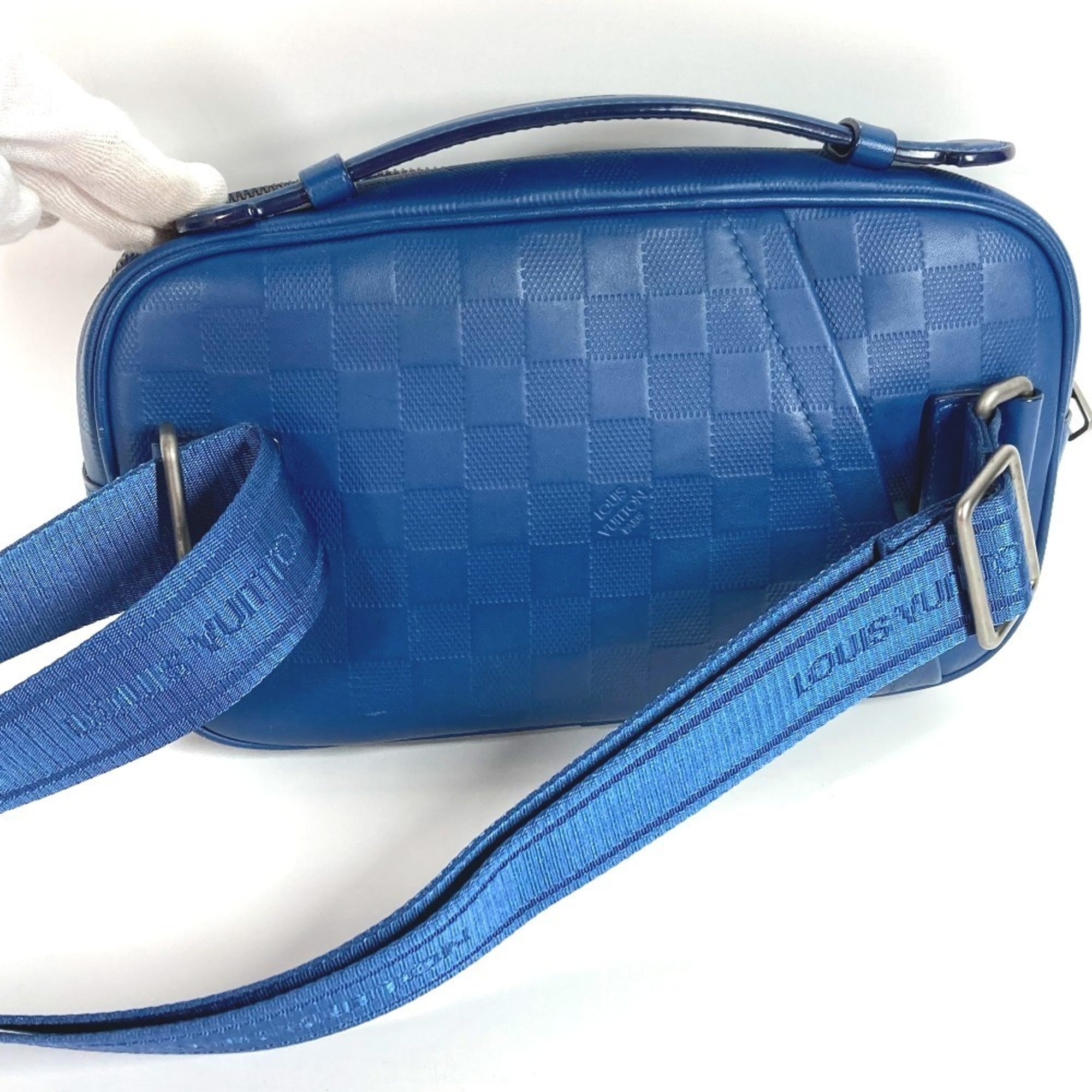 Louis Vuitton Blue Damier Infini Shoulder Bag Sling Bag (Pre-Owned)