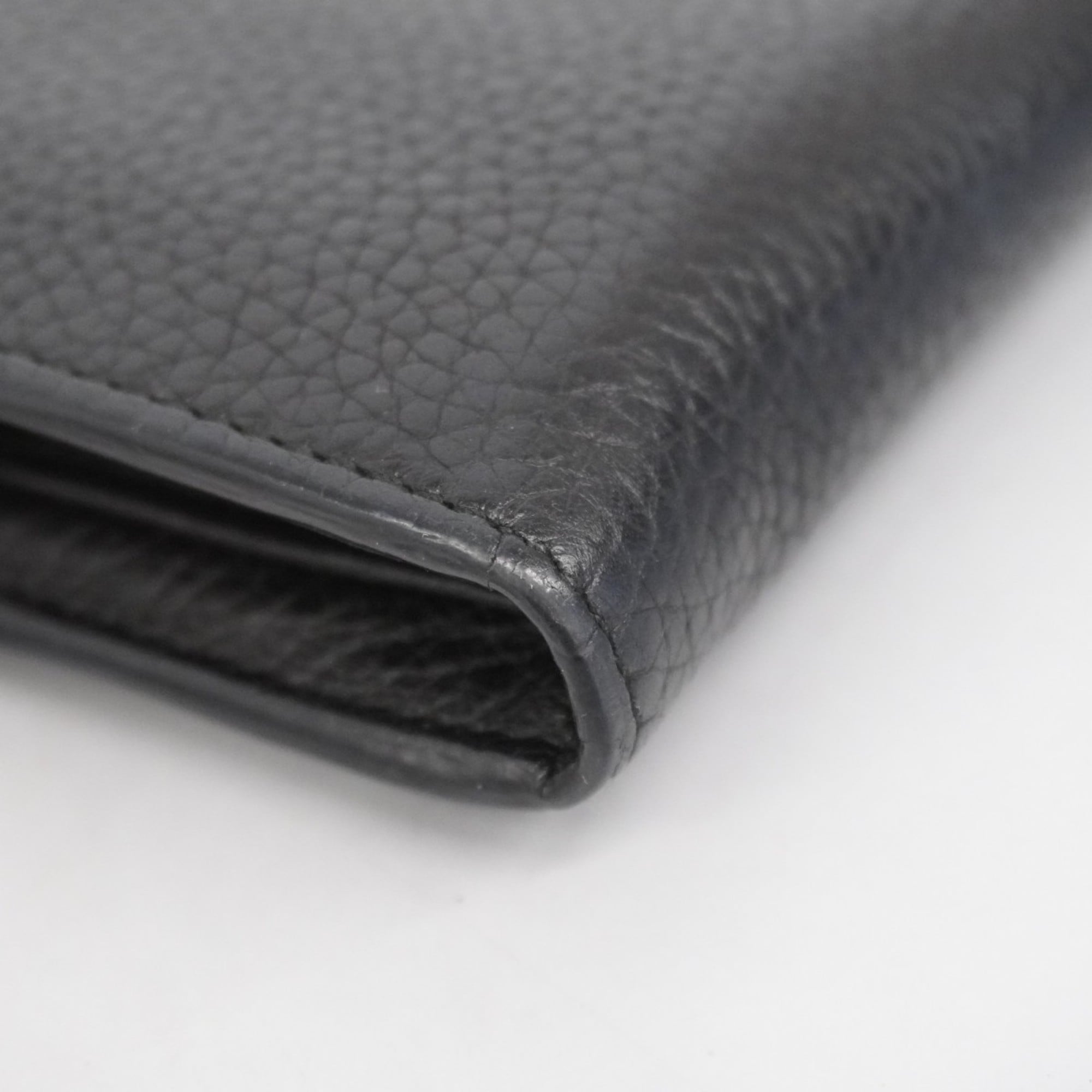 Gucci Black Leather Long Wallet (Bi-Fold) (Pre-Owned)