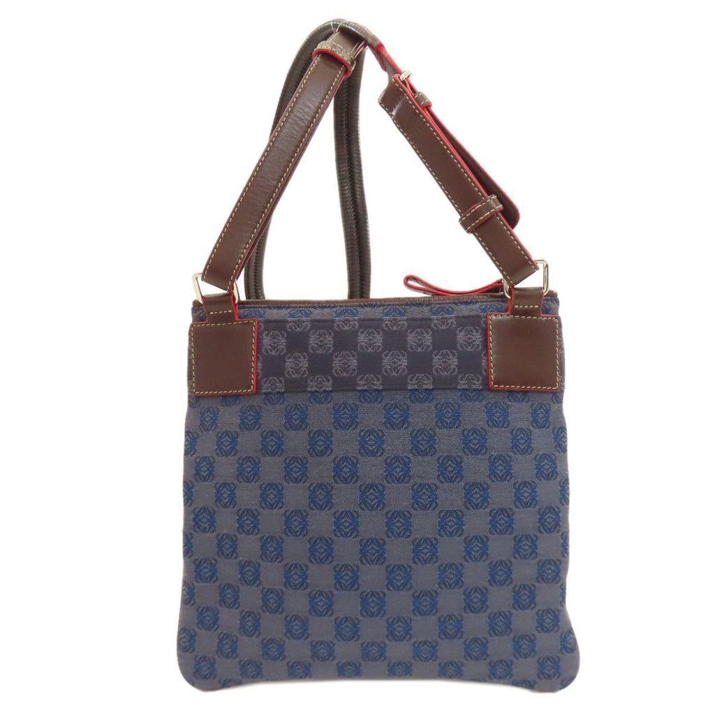 Loewe Blue Canvas Shoulder Bag (Pre-Owned)