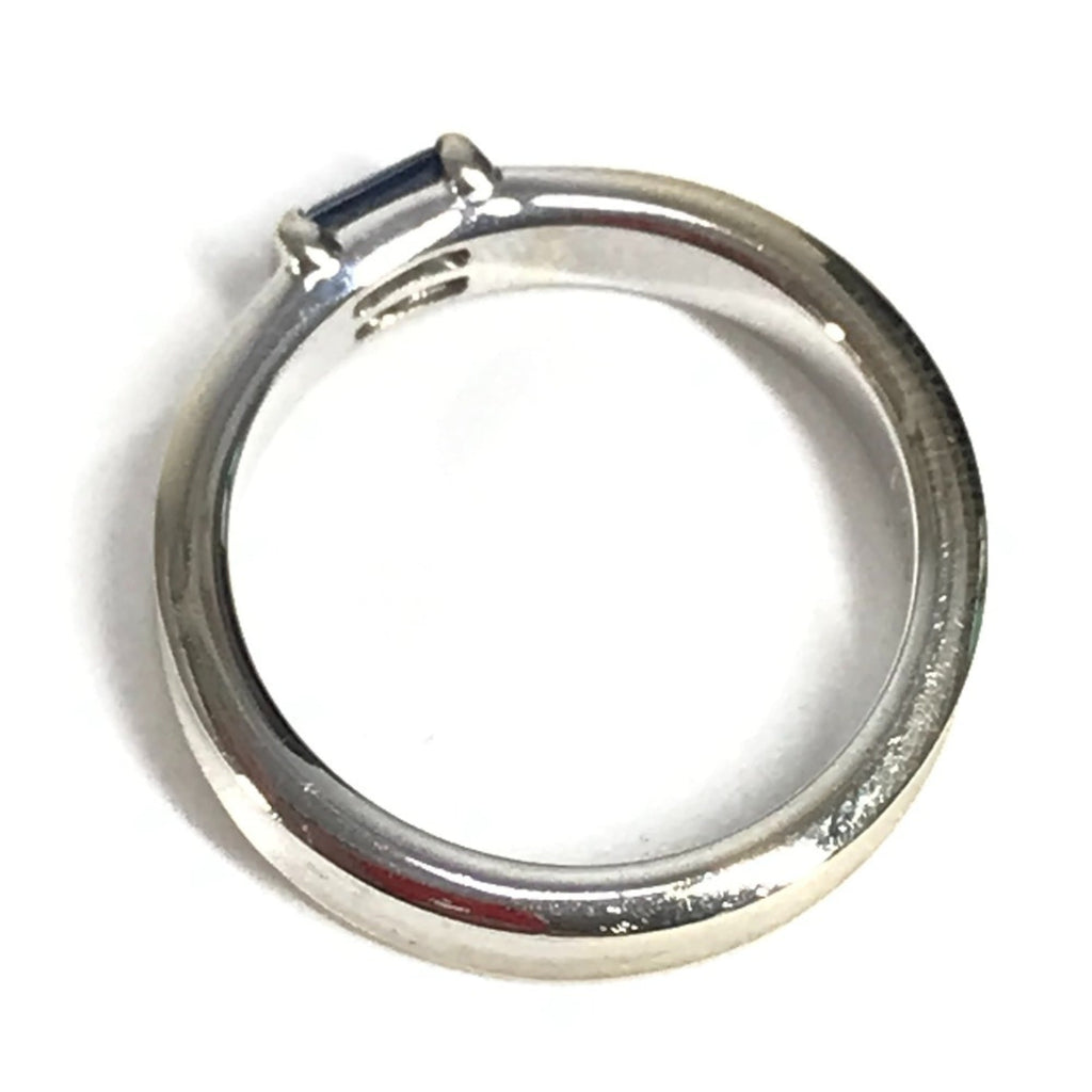 Tiffany Silver White Gold (18K) Band Ring (Pre-Owned)