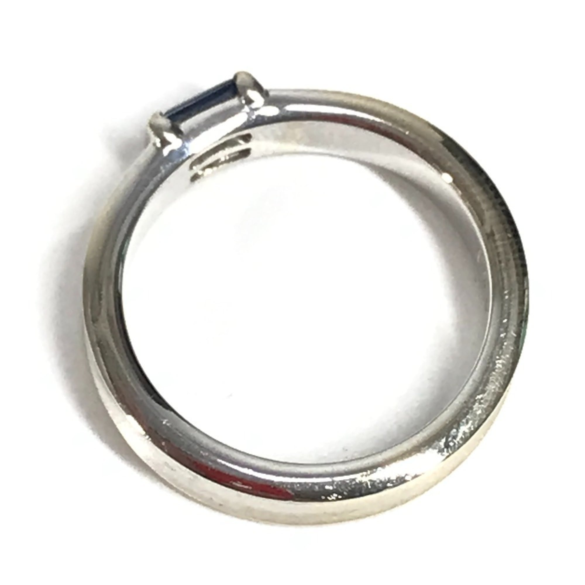 Tiffany Silver White Gold (18K) Band Ring (Pre-Owned)