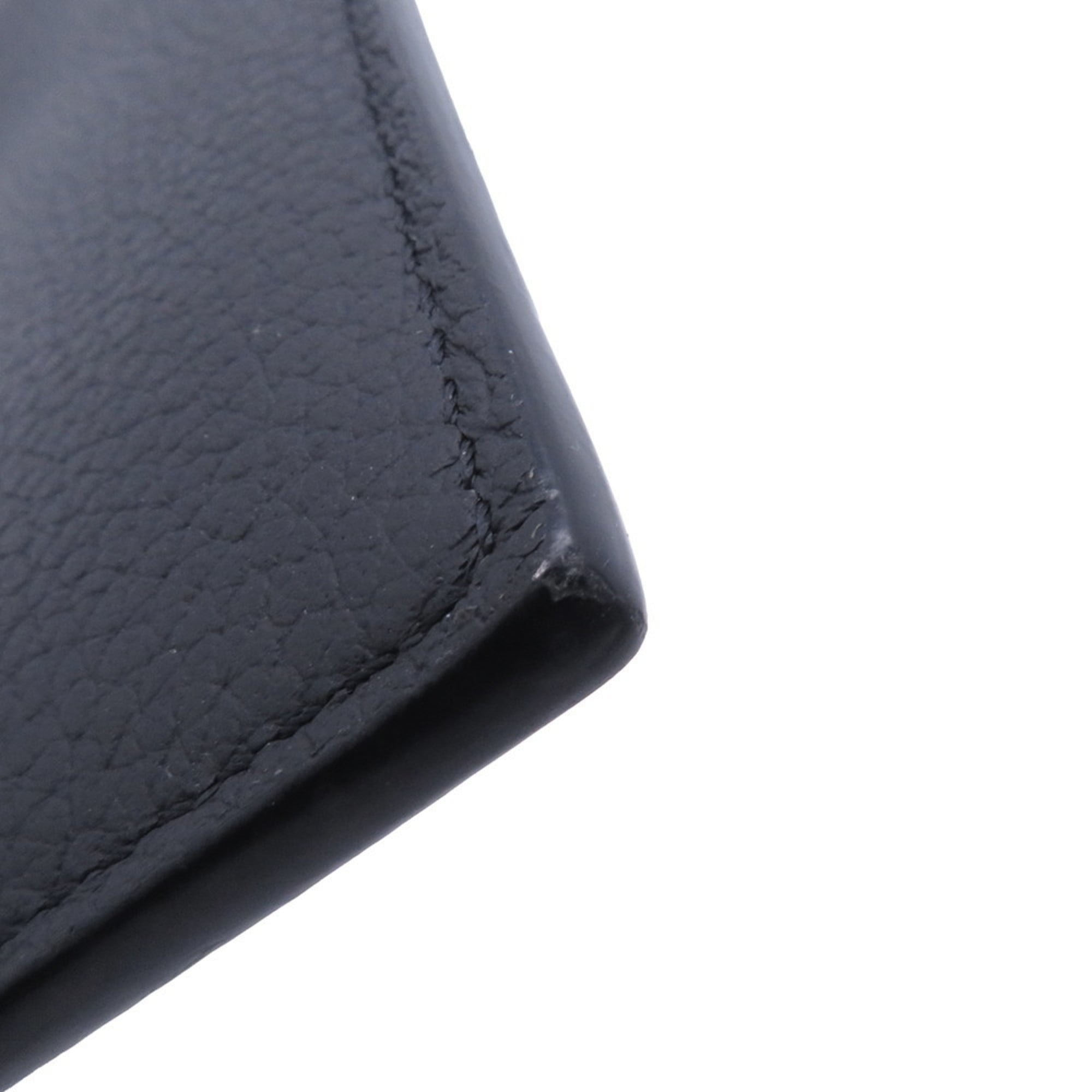 Louis Vuitton Black Noir Leather Coin Purse/Coin Case (Pre-Owned)