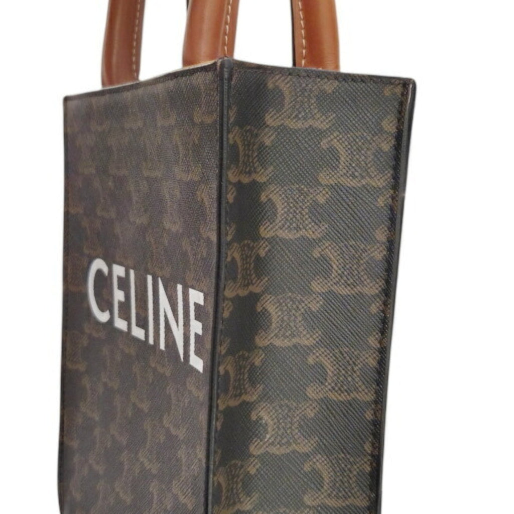 Celine Brown Pvc Leather Shoulder Bag Tote Bag (Pre-Owned)