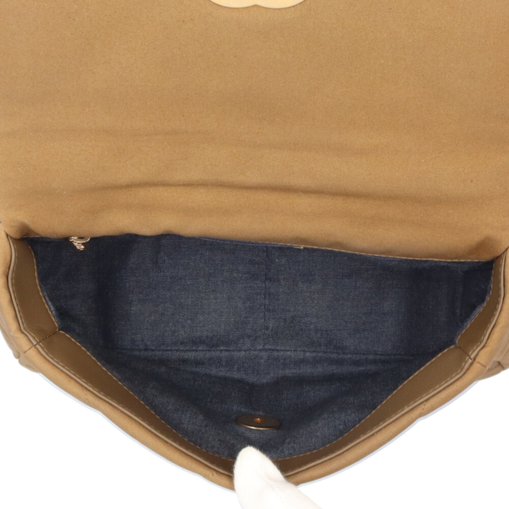 Chanel Brown Cotton Canvas Shoulder Bag (Pre-Owned)