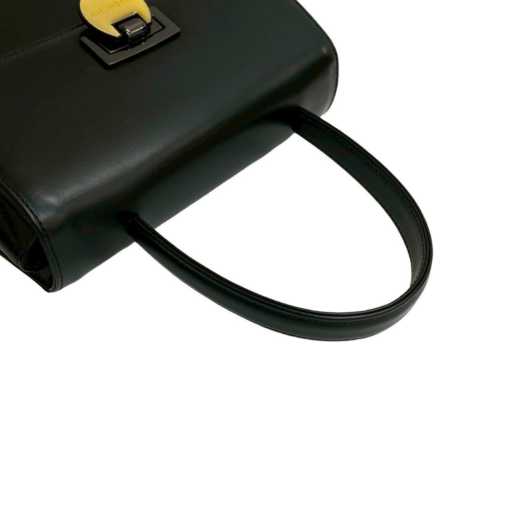 Givenchy Black Leather Handbag Shoulder Bag (Pre-Owned)