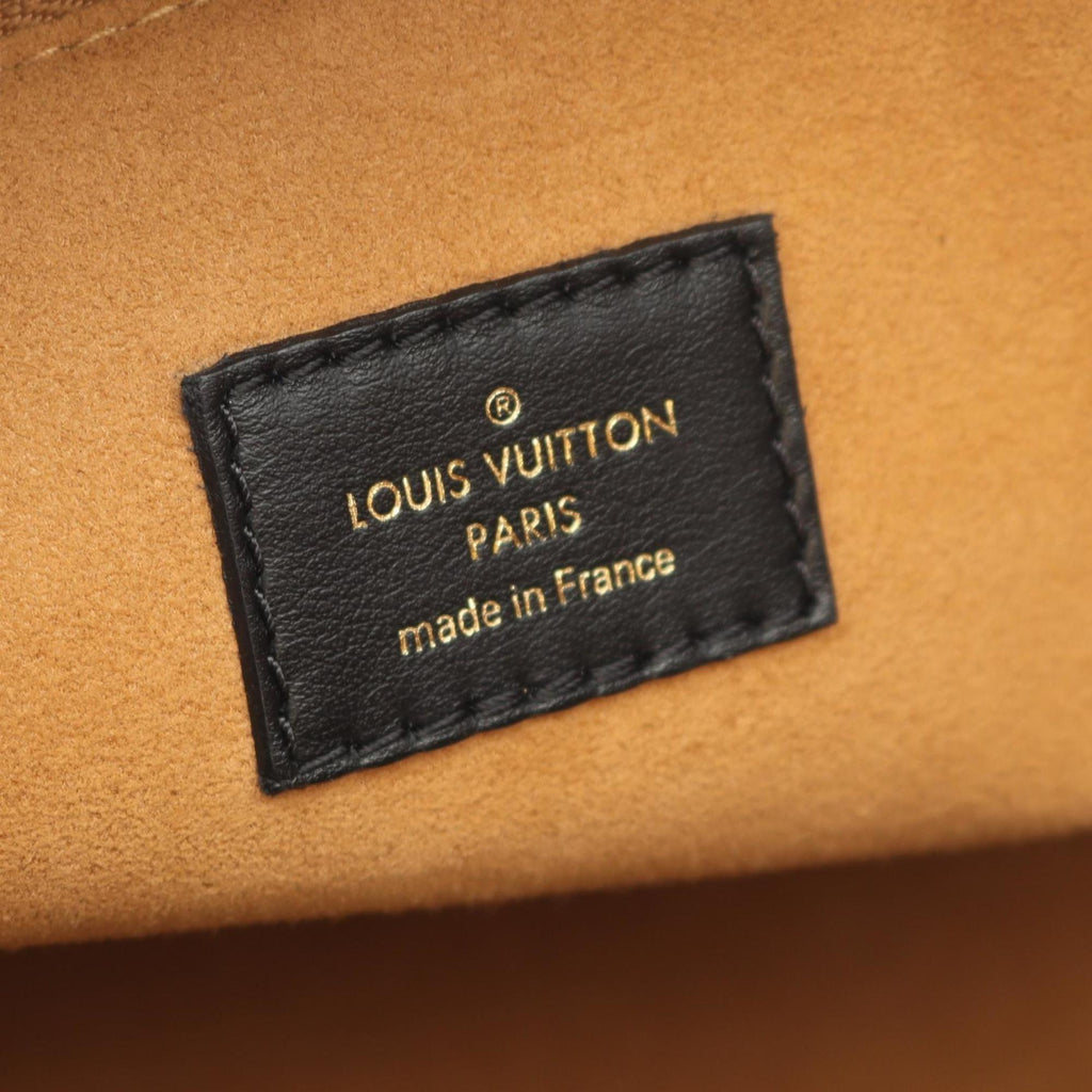 Louis Vuitton Black Brown Monogram Monogram Leather Handbag (Pre-Owned)