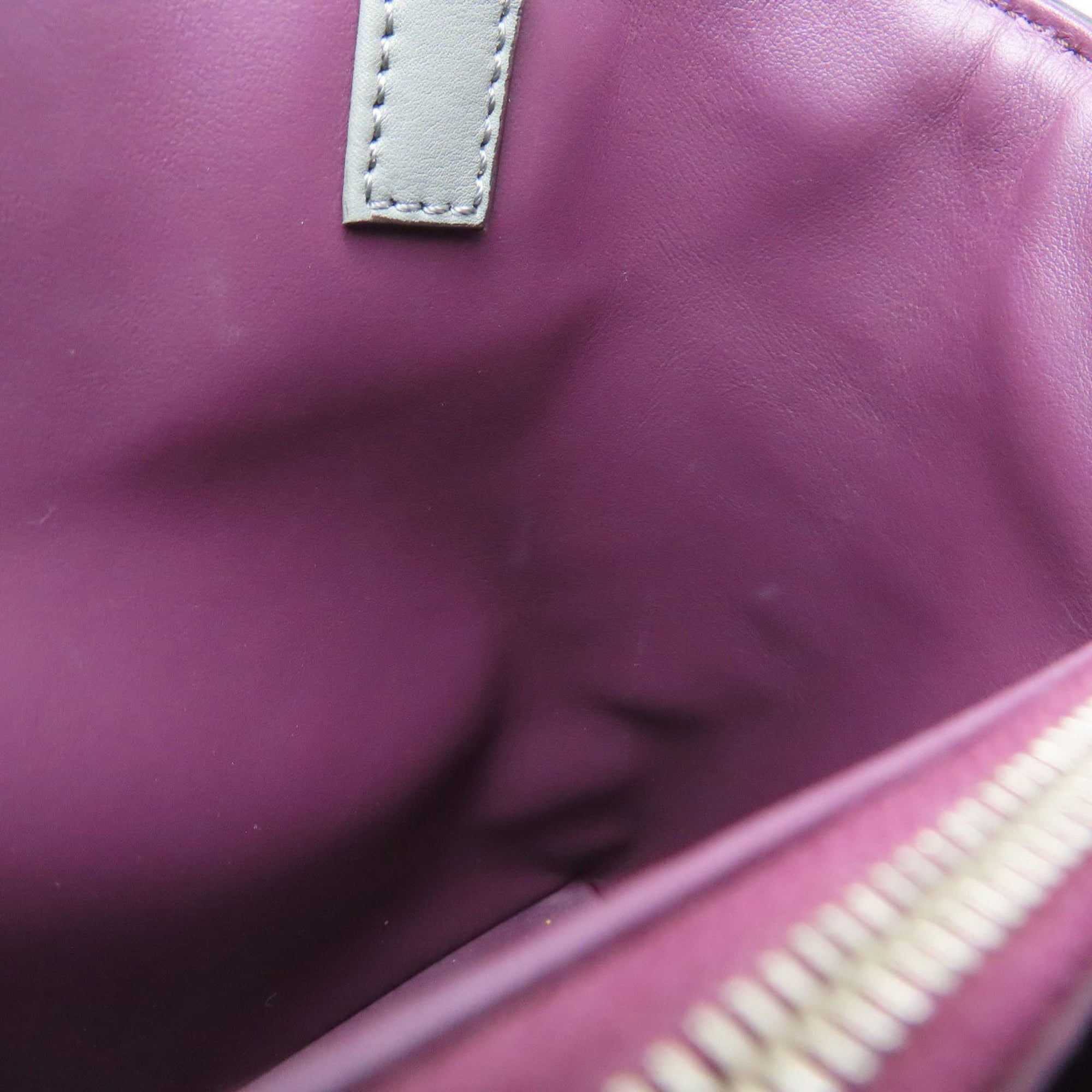 Fendi Gray Leather Handbag (Pre-Owned)