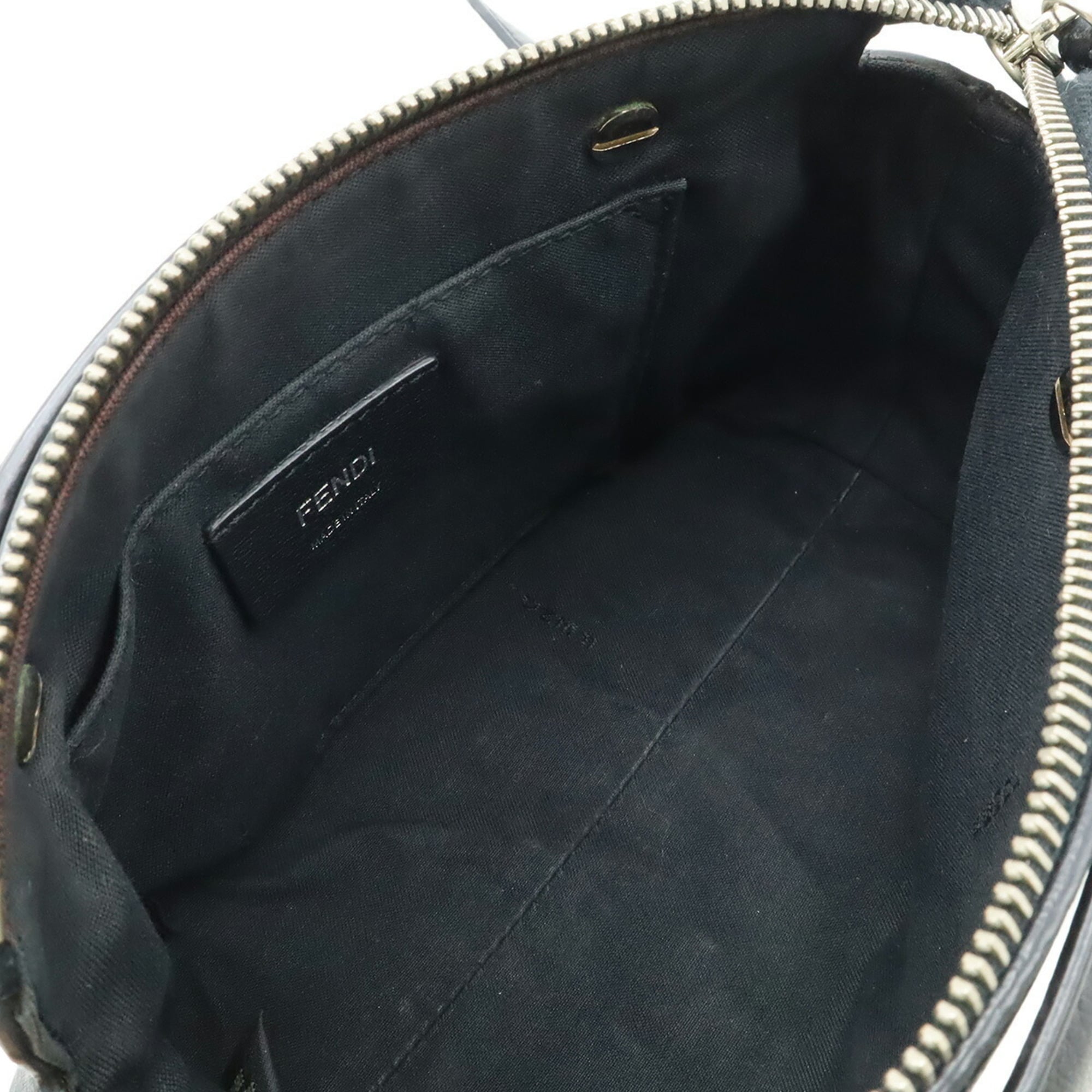 Fendi By The Way Black Leather Handbag Shoulder Bag (Pre-Owned)