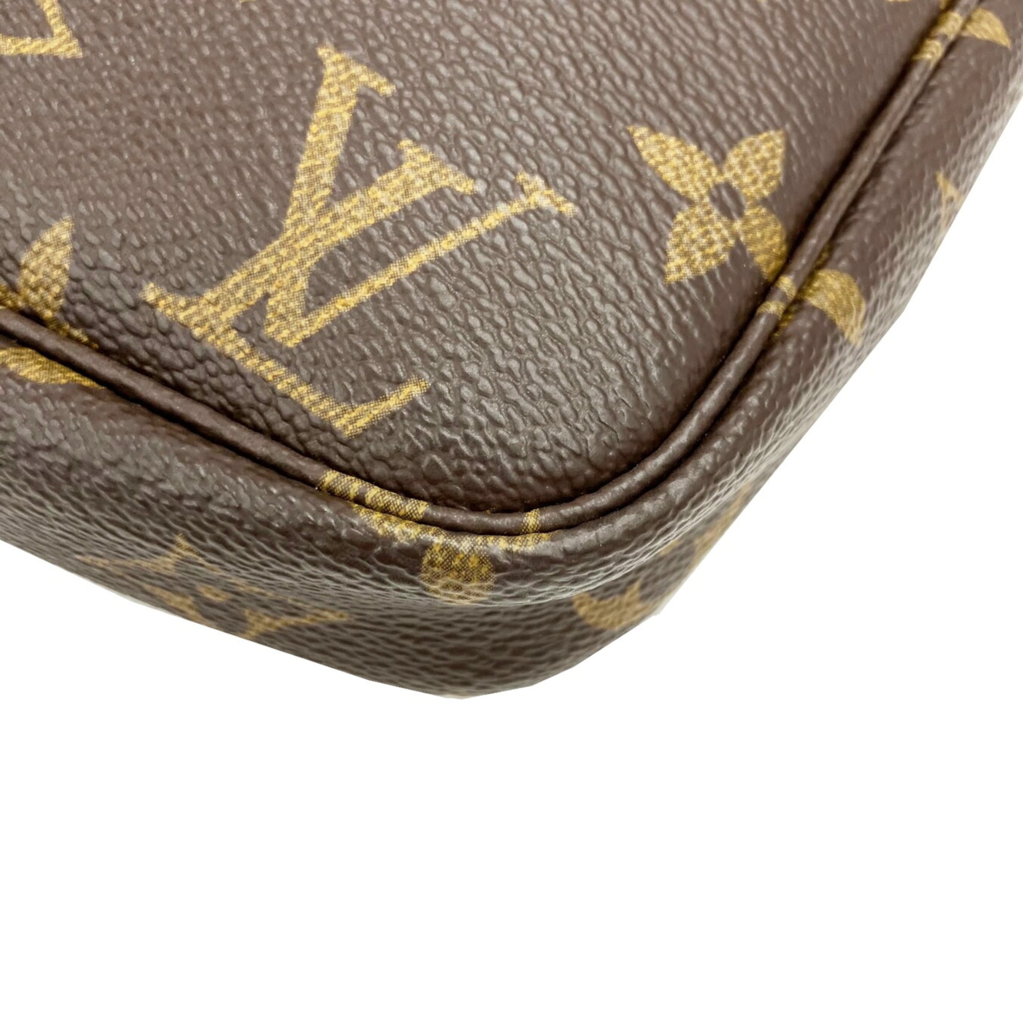 Louis Vuitton Brown Monogram Pochette Pouch Shoulder Bag (Pre-Owned)