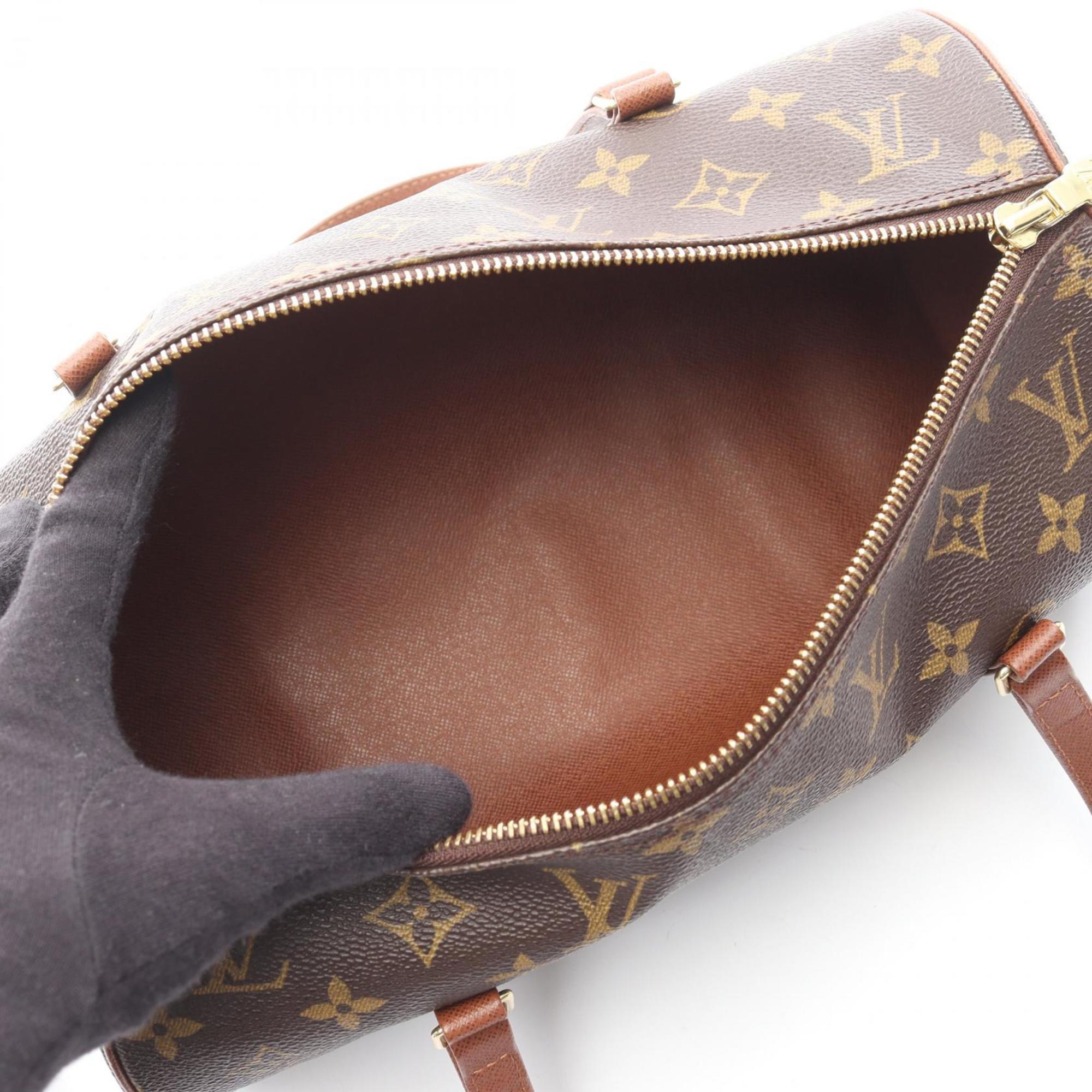 Louis Vuitton Brown Monogram Coated Canvas Leather Handbag (Pre-Owned)