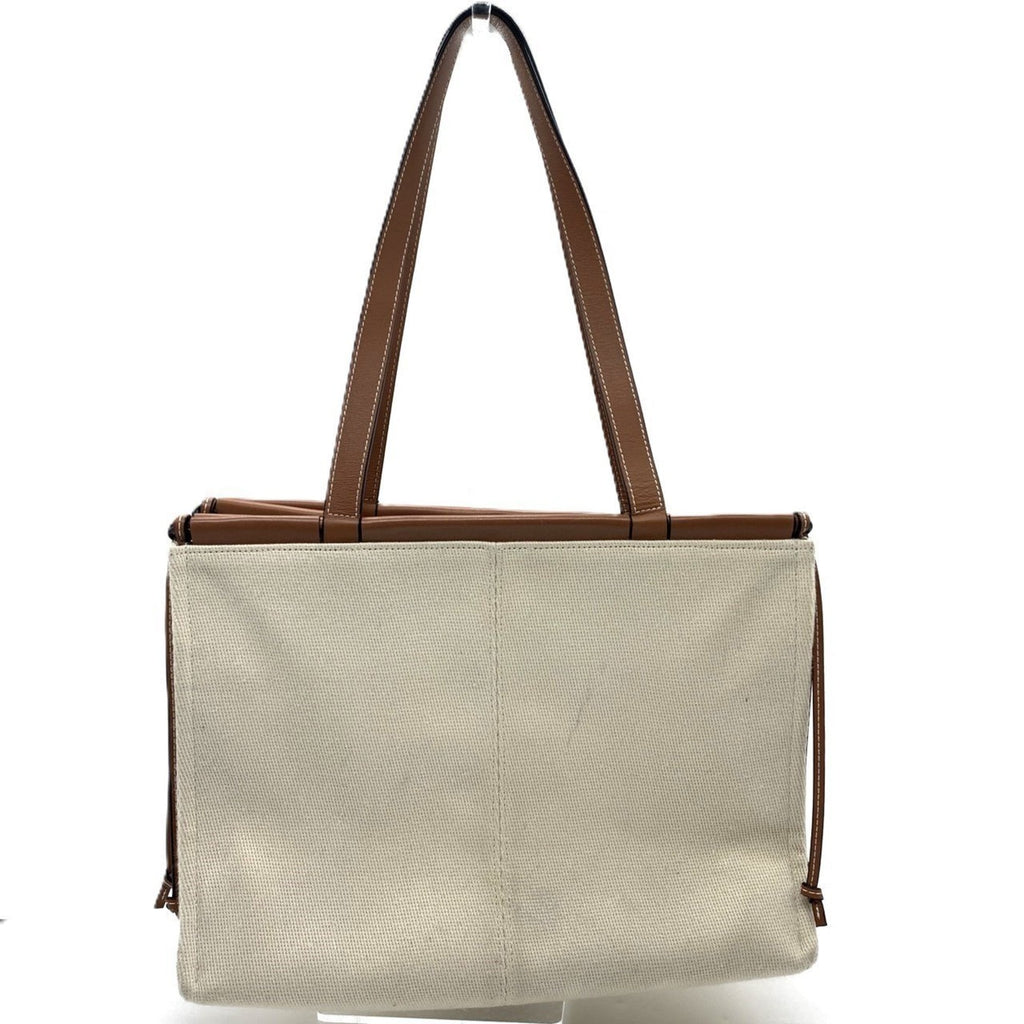 Loewe Brown Canvas Leather Shoulder Bag (Pre-Owned)