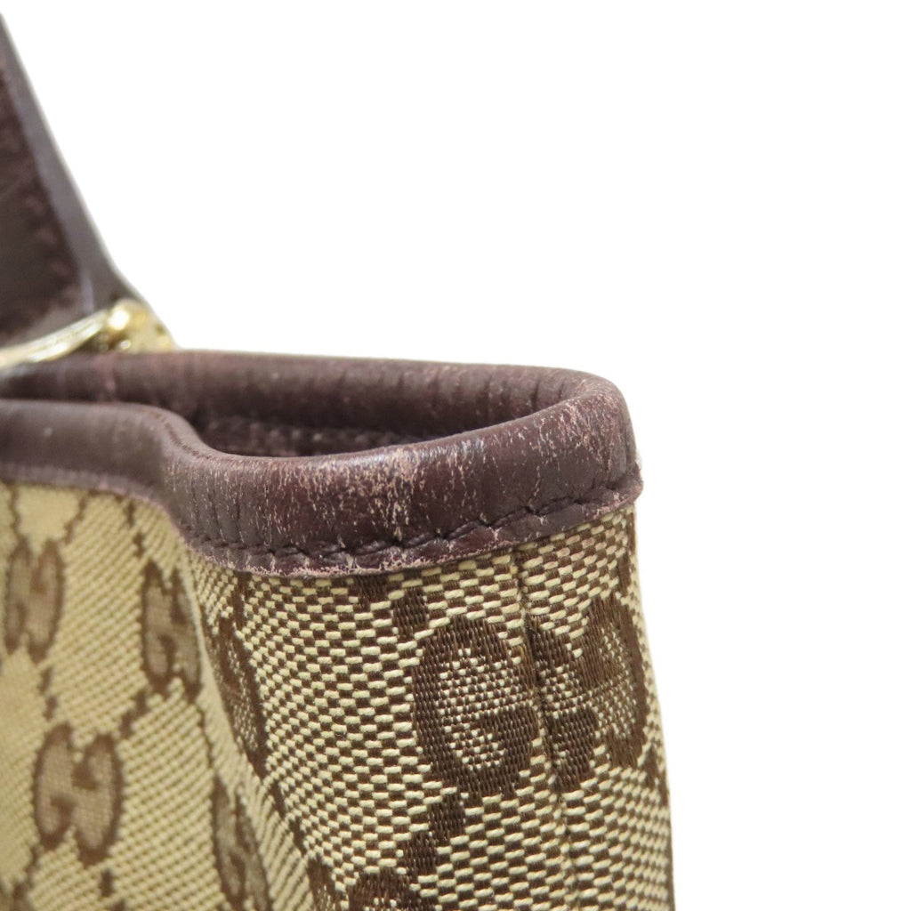 Gucci Brown Canvas Tote Bag (Pre-Owned)