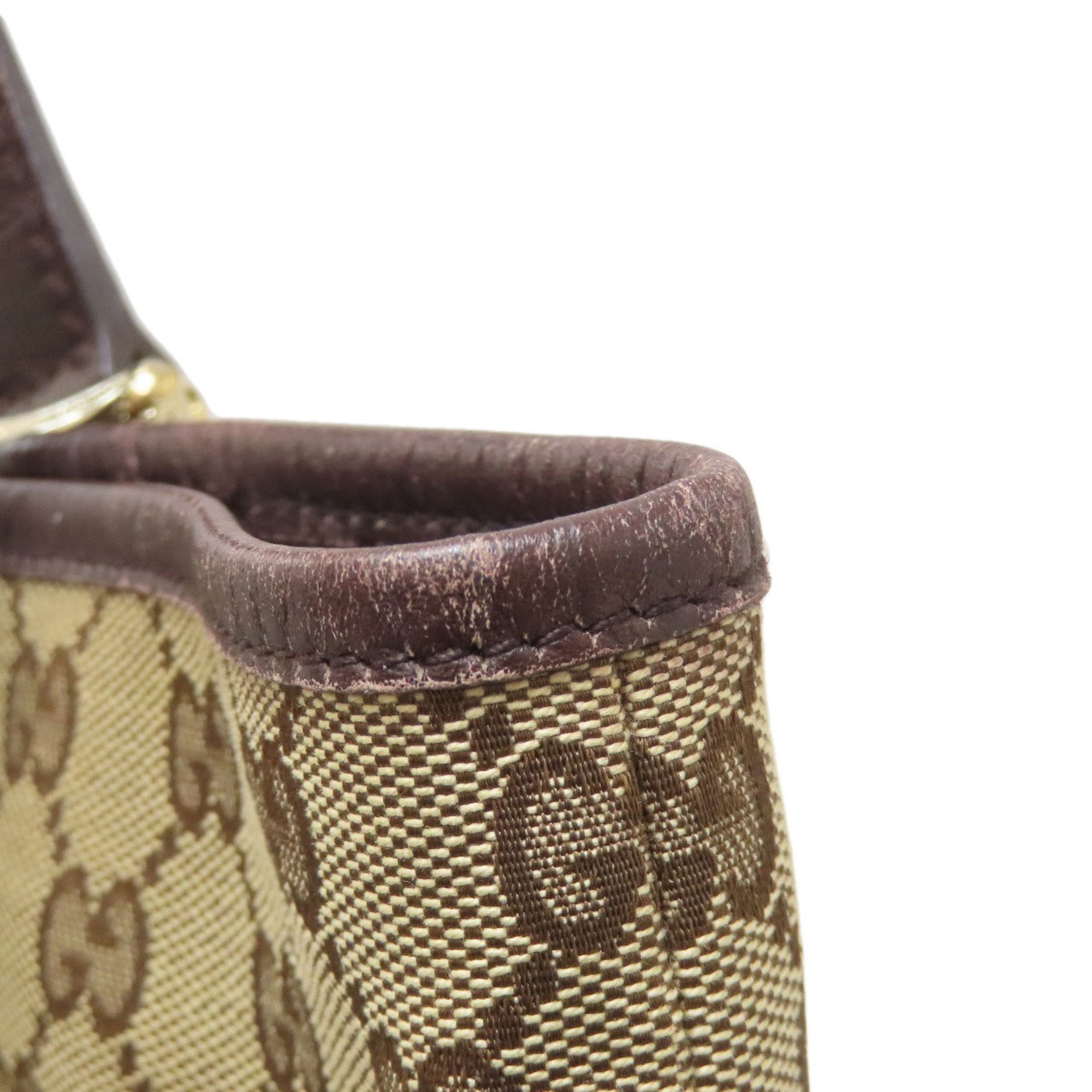 Gucci Brown Canvas Tote Bag (Pre-Owned)
