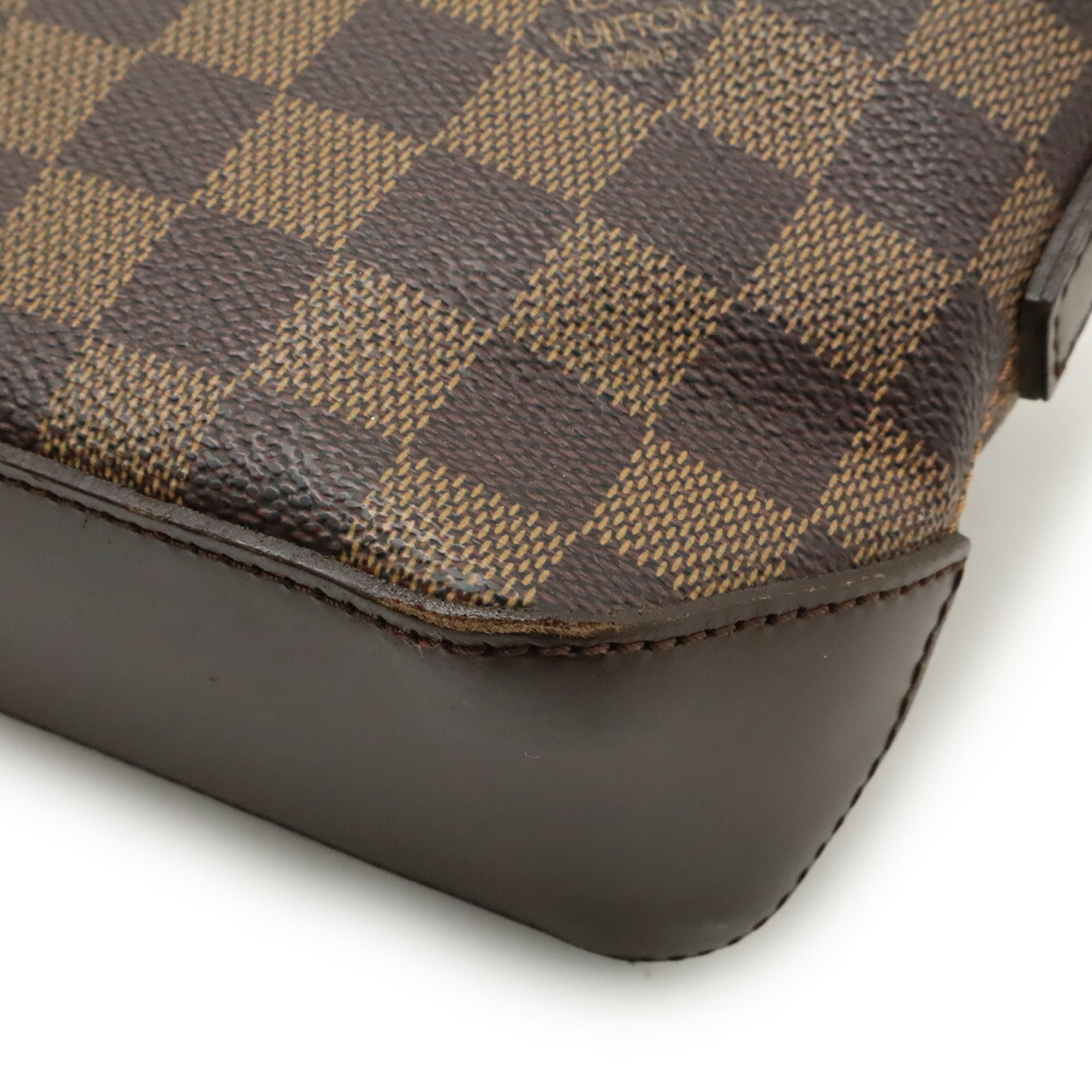 Louis Vuitton Brown Pvc Pochette Shoulder Bag (Pre-Owned)