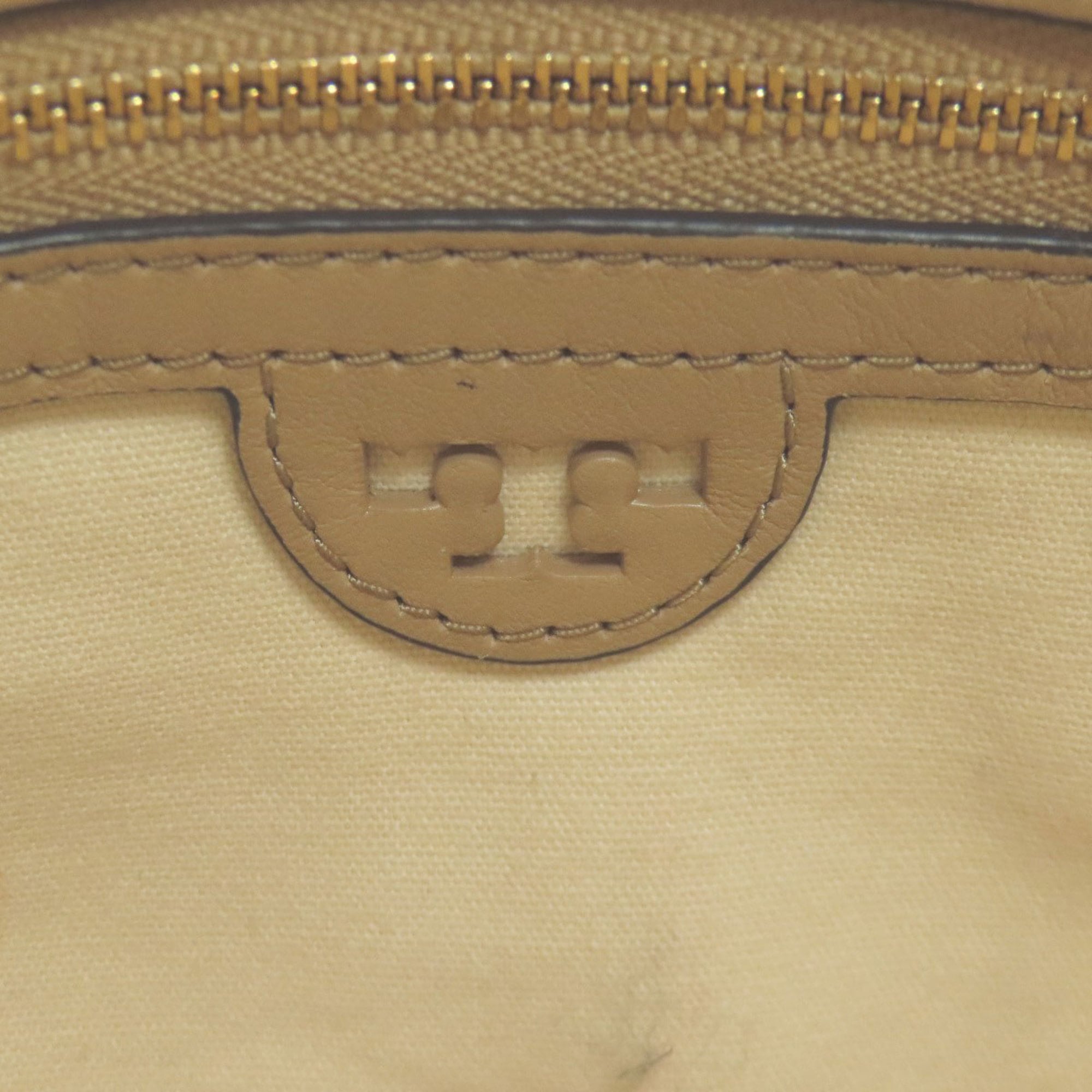 Tory Burch Beige Leather Tote Bag (Pre-Owned)
