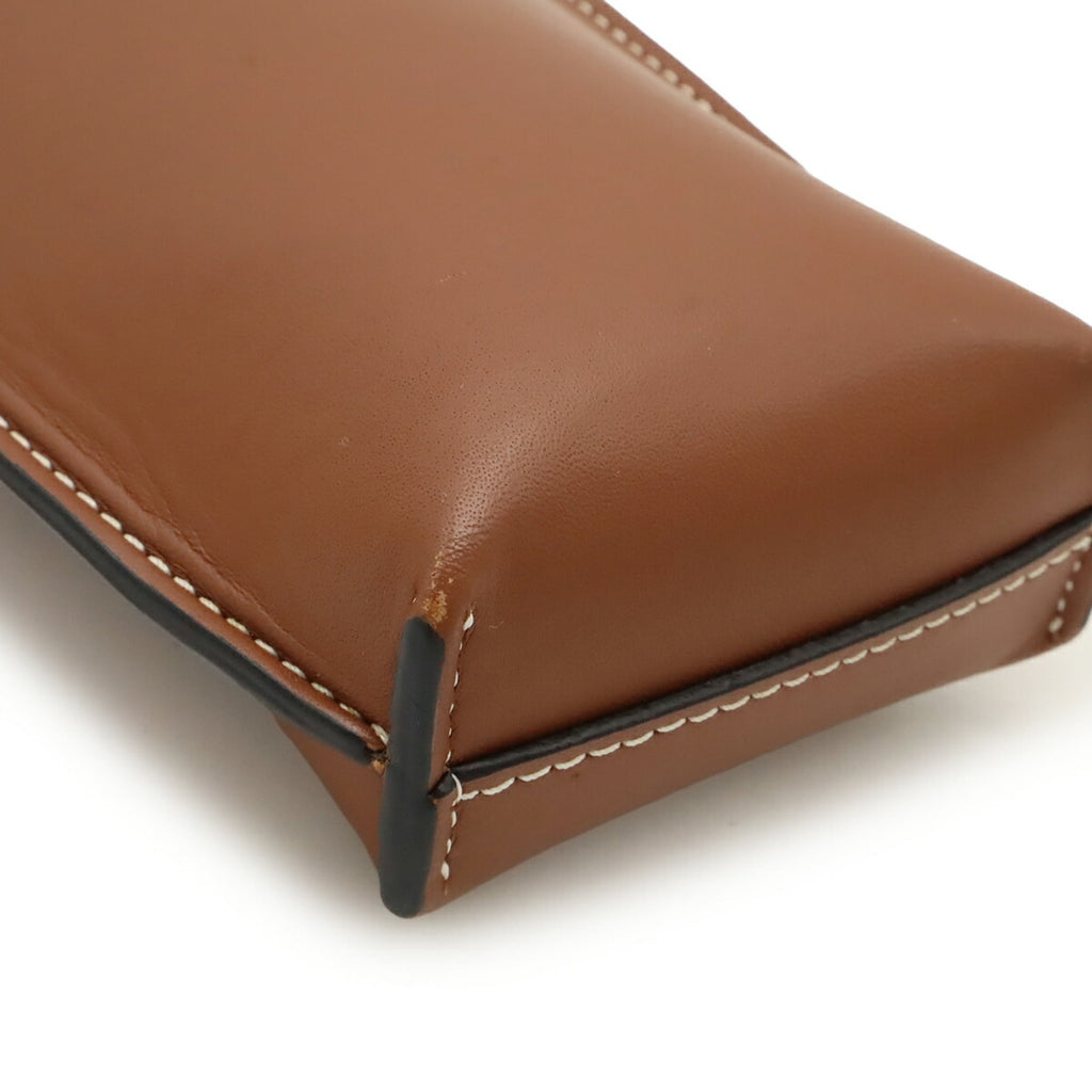 Loewe Brown Leather Pochette Pouch Shoulder Bag (Pre-Owned)