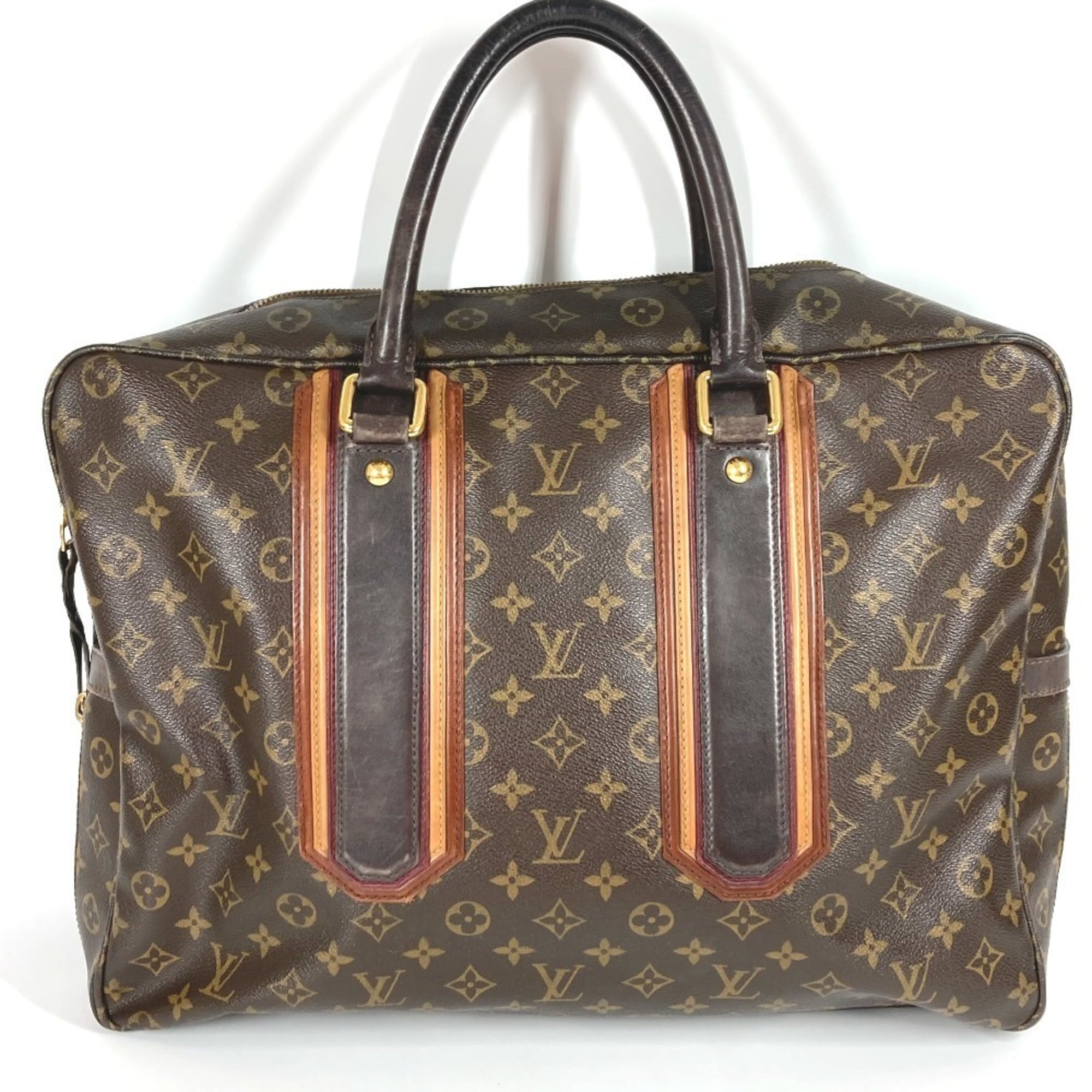 Louis Vuitton Brown Lv Charcoal Monogram Monogram Boston Bag Handbag (Pre-Owned)