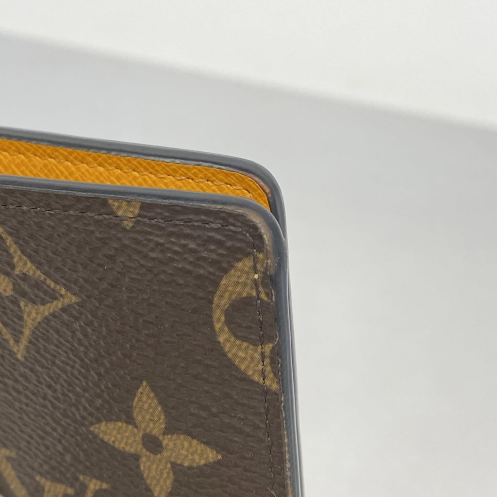 Louis Vuitton Brown Orange Long Wallet (Bi-Fold) (Pre-Owned)
