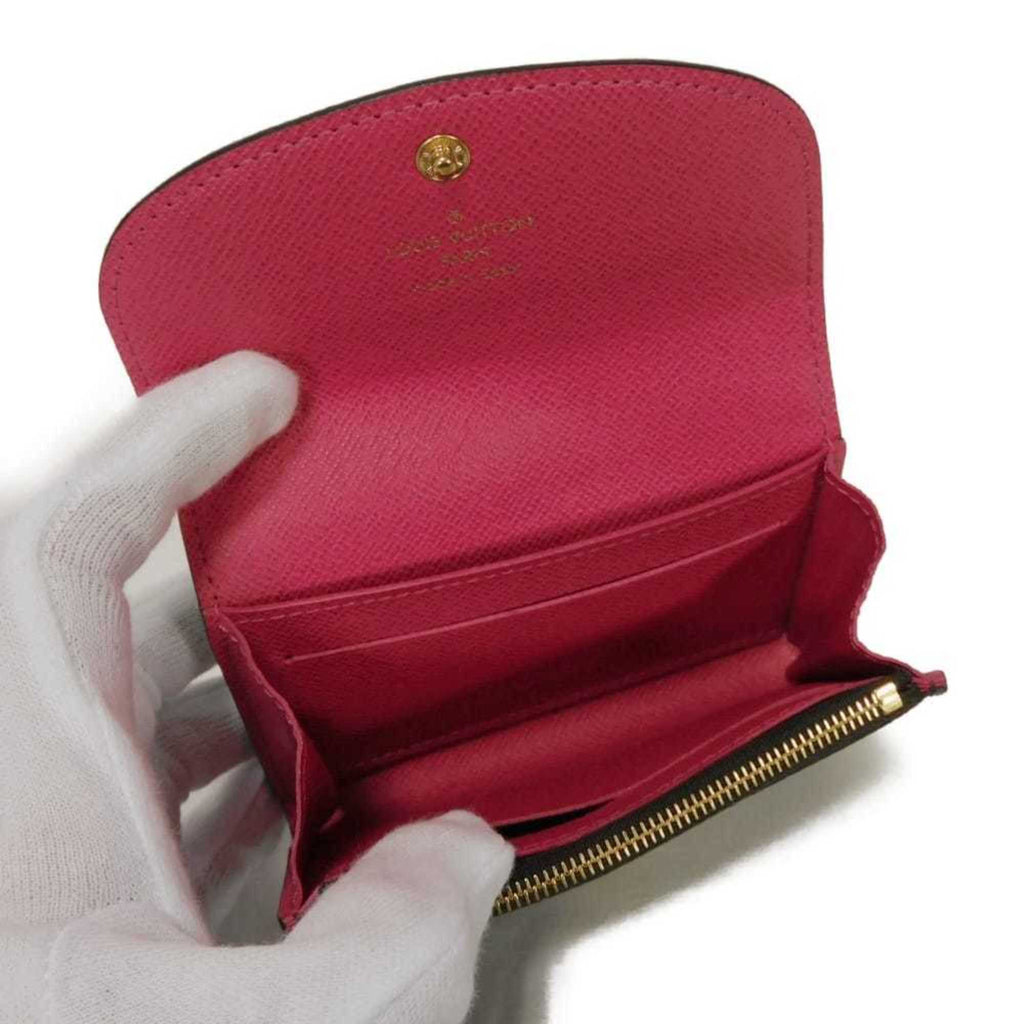 Louis Vuitton Monogram Brown Fuchsia Monogram Monogram Wallet (Bi-Fold) (Pre-Owned)