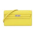Hermes Kelly Lime Chevre Myzore Leather Chain/Shoulder Wallet (Pre-Owned)