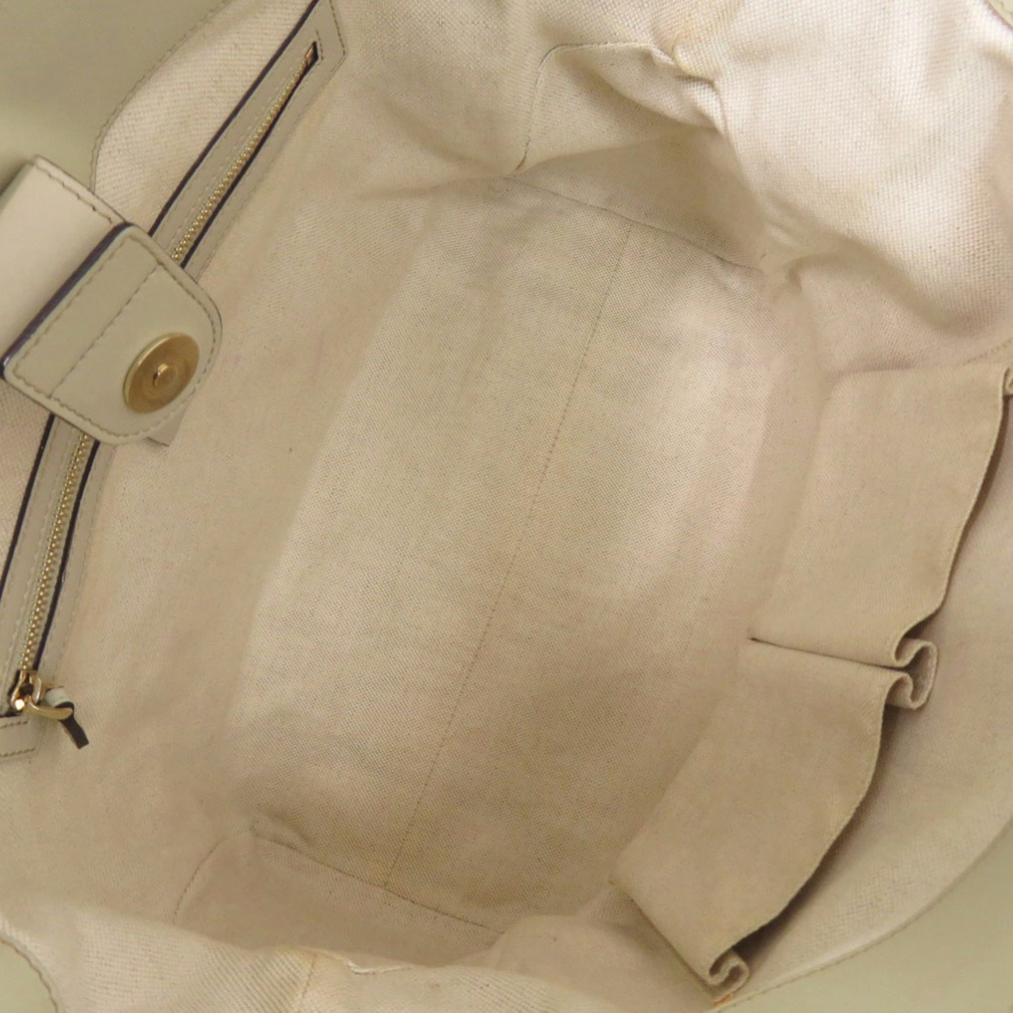 Gucci Beige Gg Canvas Tote Bag (Pre-Owned)
