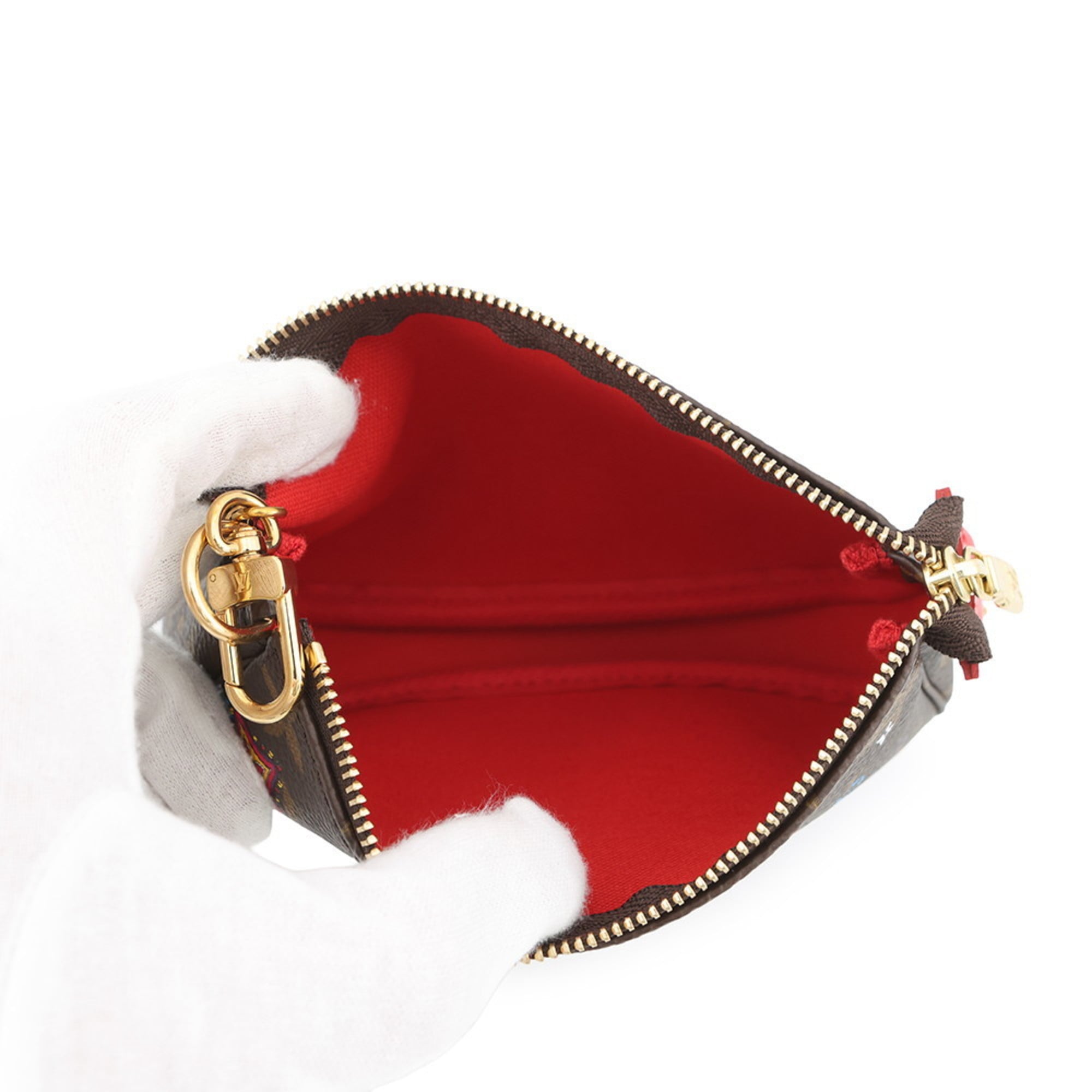 Louis Vuitton Monogram Red Color Monogram Pochette (Pre-Owned)
