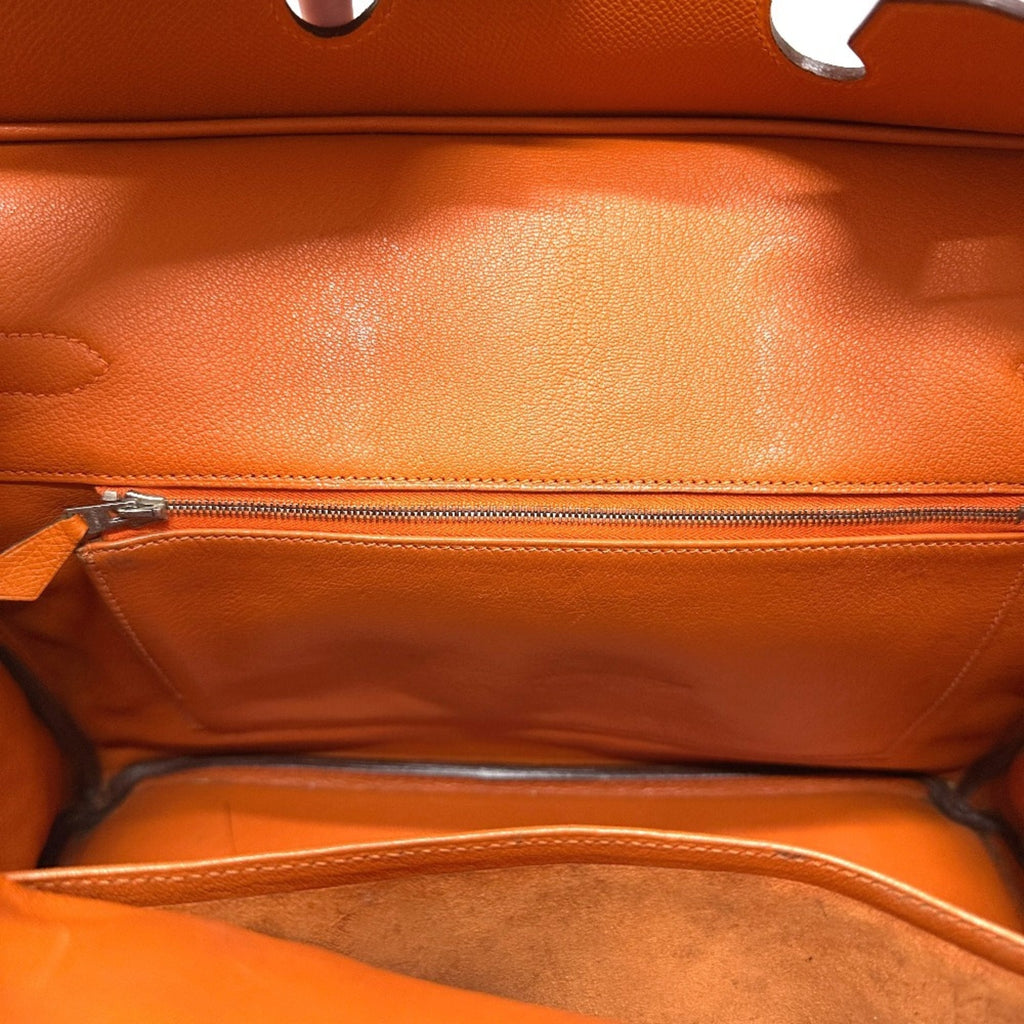 Hermes Birkin Orange Epsom Leather Handbag (Pre-Owned)