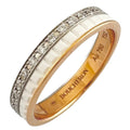 Boucheron Pink Gold White Pink Gold (18K) Ceramic Band Ring (Pre-Owned)