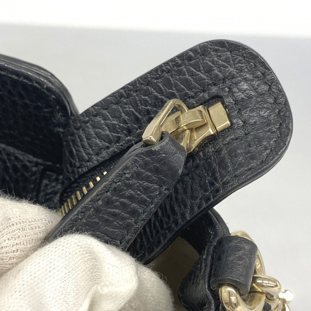 Gucci Black Leather Handbag (Pre-Owned)